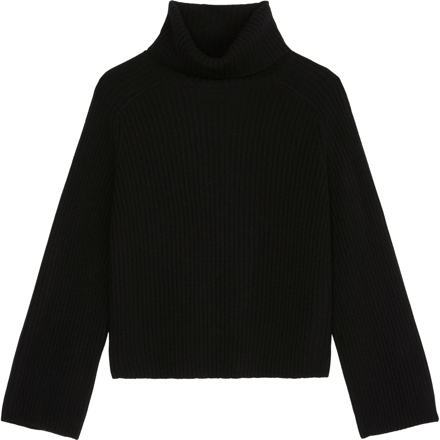 MARC O'POLO Megztinis su kaklu moterims, Juoda, Turtleneck M10621160585 1
