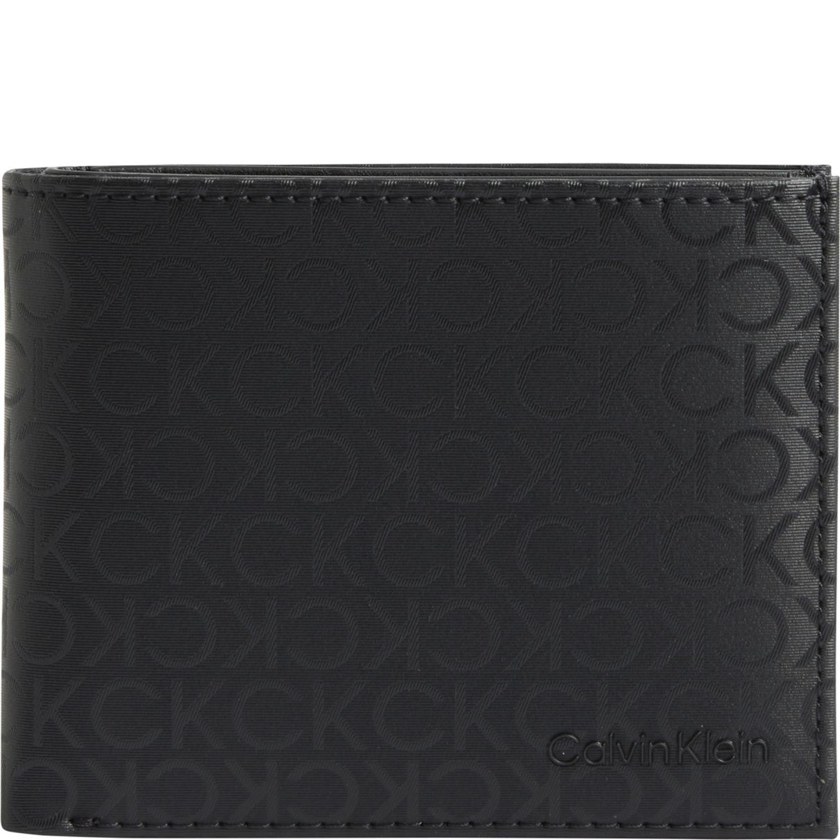 CALVIN KLEIN Piniginė vyrams, Juoda, Elevated 5cc coin wallets 1