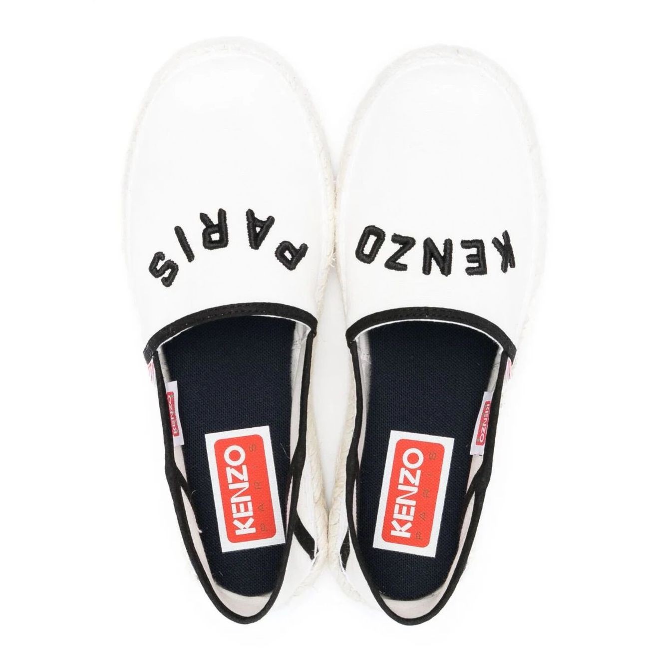 KENZO Espadrilės moterims, Balta, Kenzo espadrille slip-on 4