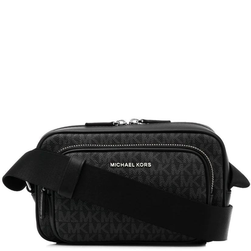 MICHAEL KORS Rankinė per petį vyrams, Juoda, Camera bag pouch 1