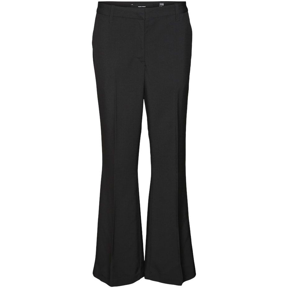 VERO MODA Kelnės moterims, Juoda, VMAVERY MR FLARED PA 1