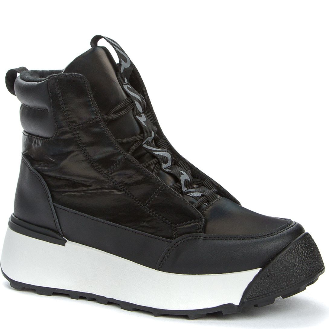 CROSBY Pašiltinti aulinukai moterims, Juoda, WARM BOOTS