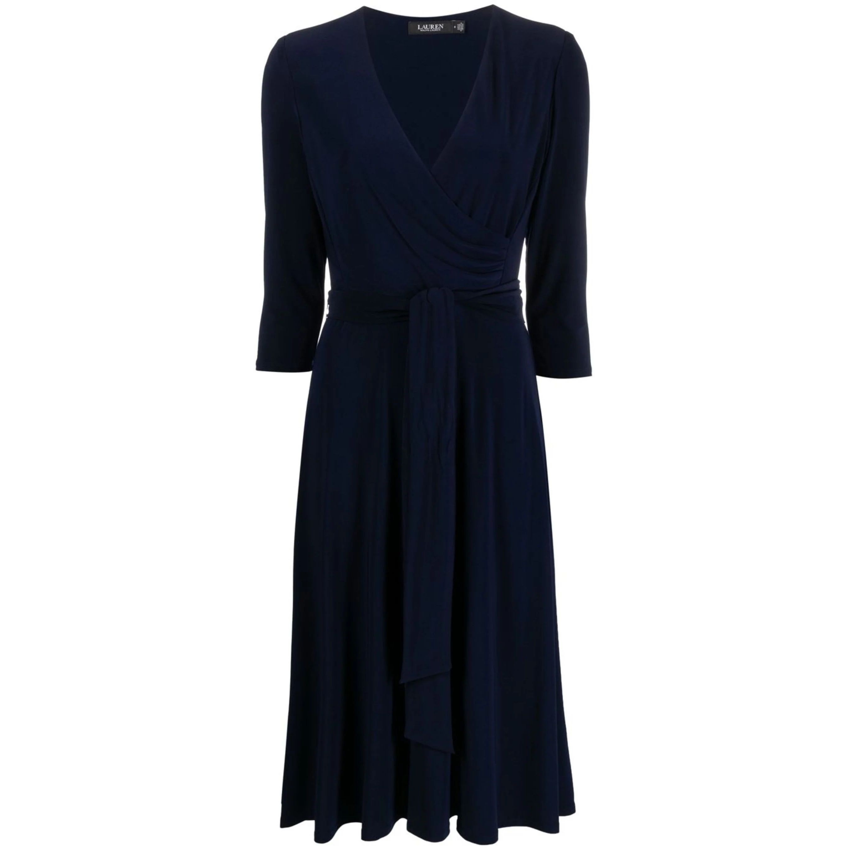 LAUREN RALPH LAUREN Midi suknelė moterims, Mėlyna, Carlyna 3/4 sleeve day dress 1