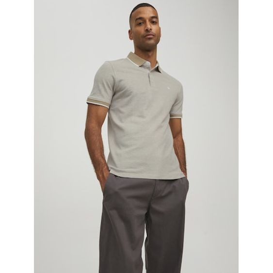 JACK & JONES Polo marškiniai ilgos rank. vyrams, Ruda, Jjepaulos polo long 4