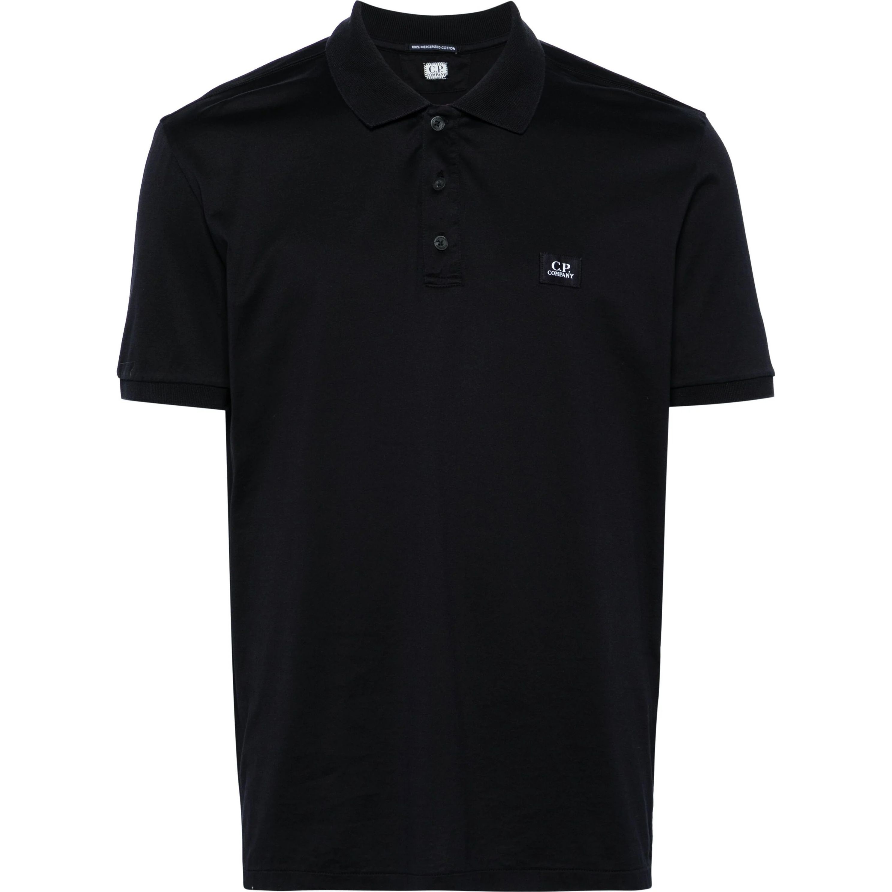 C.P. COMPANY Polo marškiniai trumpos rank. vyrams, Mėlyna, Mercerized jersey polo shirt