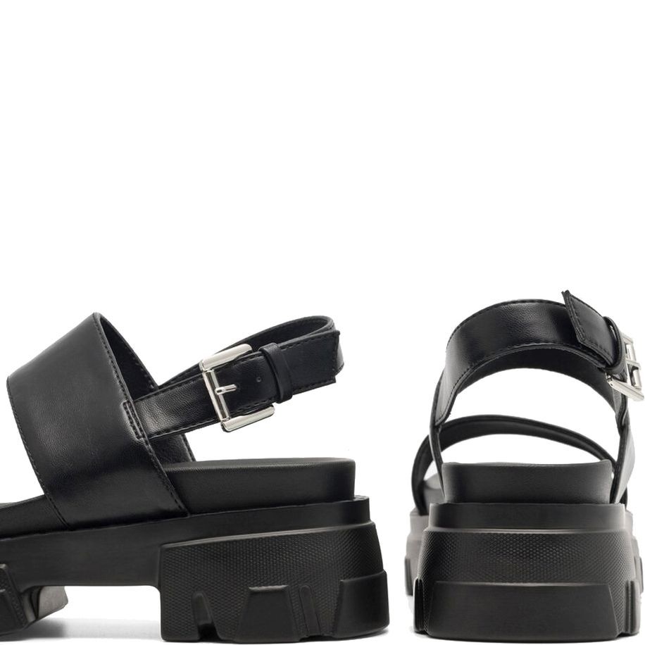 DEEZEE Basutės moterims, Juoda, SANDALS 4
