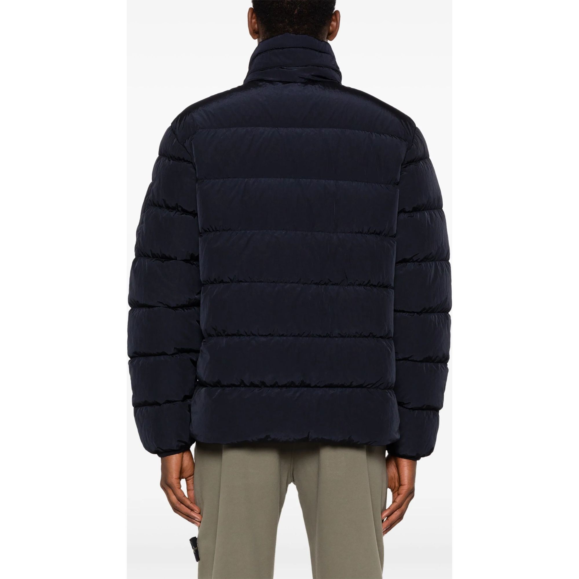 C.P. COMPANY Pūkinė striukė vyrams, Mėlyna, Lens-detail padded jacket 4