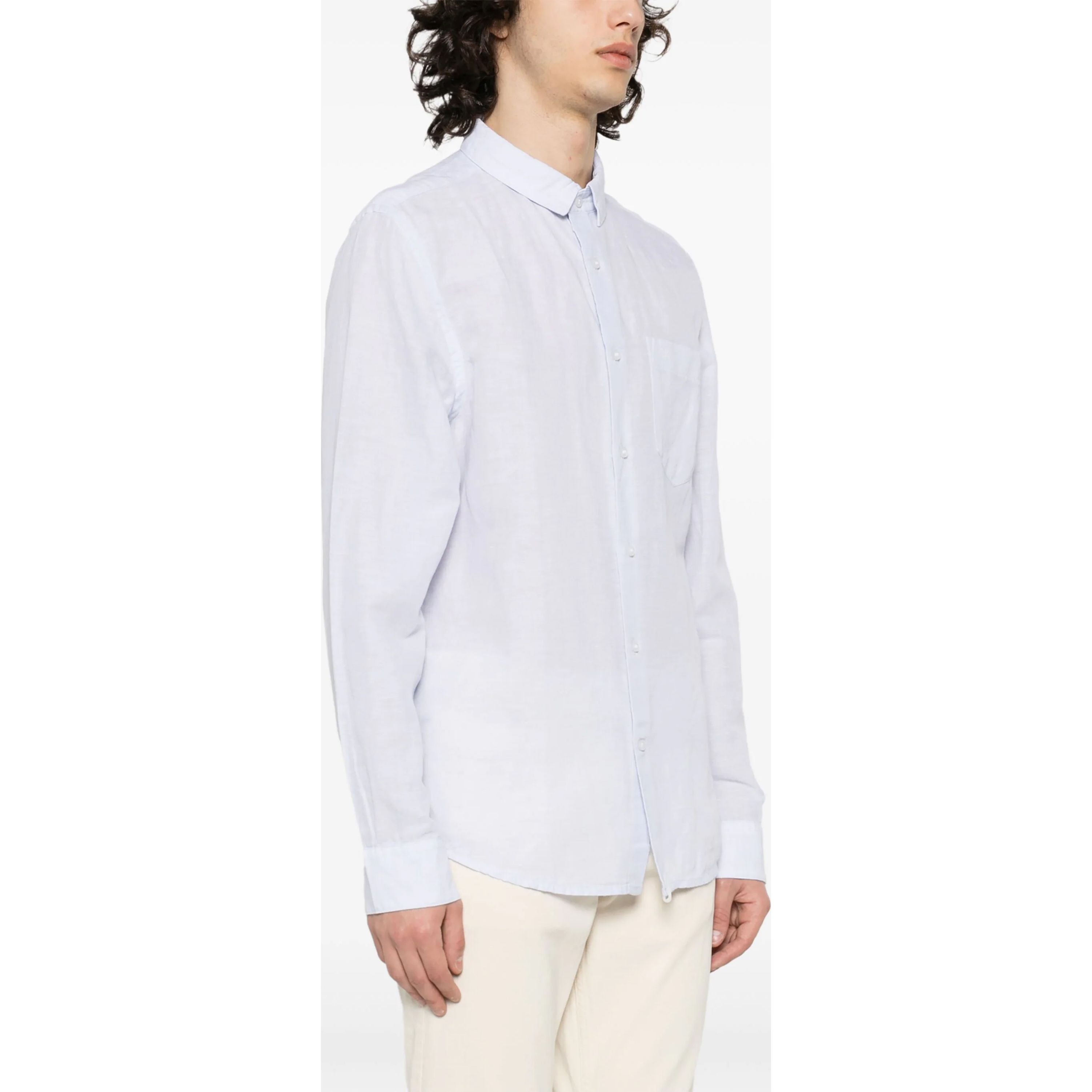 CALVIN KLEIN Marškiniai ilgomis rankovėmis vyrams, Mėlyna, L/s shirt 2