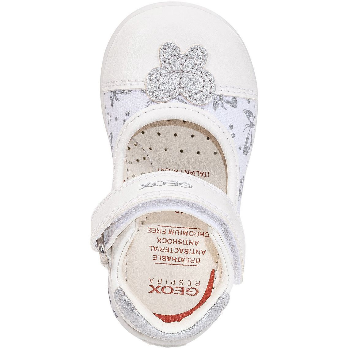 GEOX Balerinos mergaitėms, Balta, ELTHAN SHOES 5