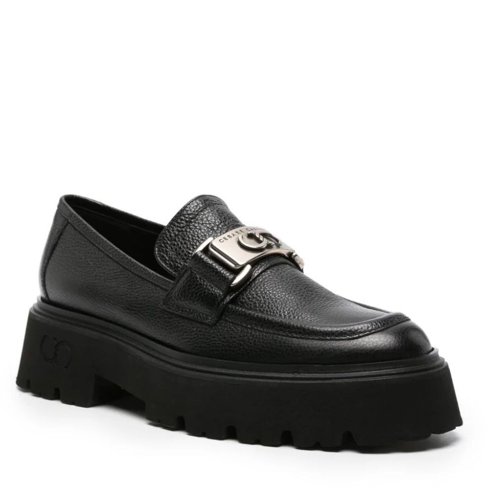 CESARE CASADEI Mokasinai moterims, Juoda, Willer mocassins 1
