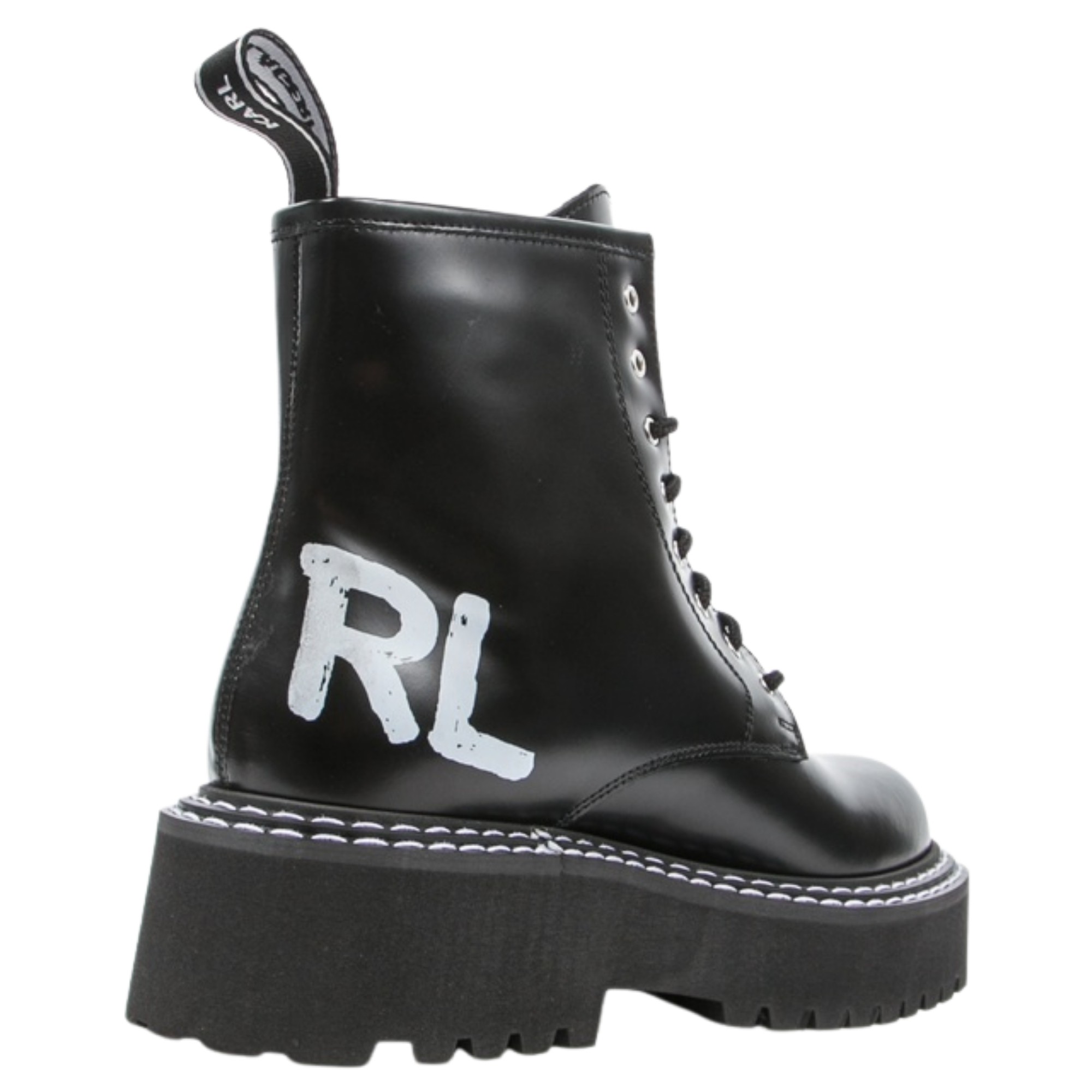 KARL LAGERFELD Aulinukai moterims, Juoda, Patrol II brush logo booties 2