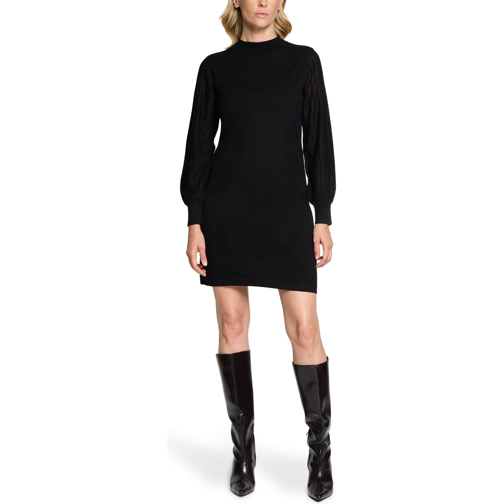BETTY & CO Megzta suknelė moterims, Juoda, Short Knit Dress 2