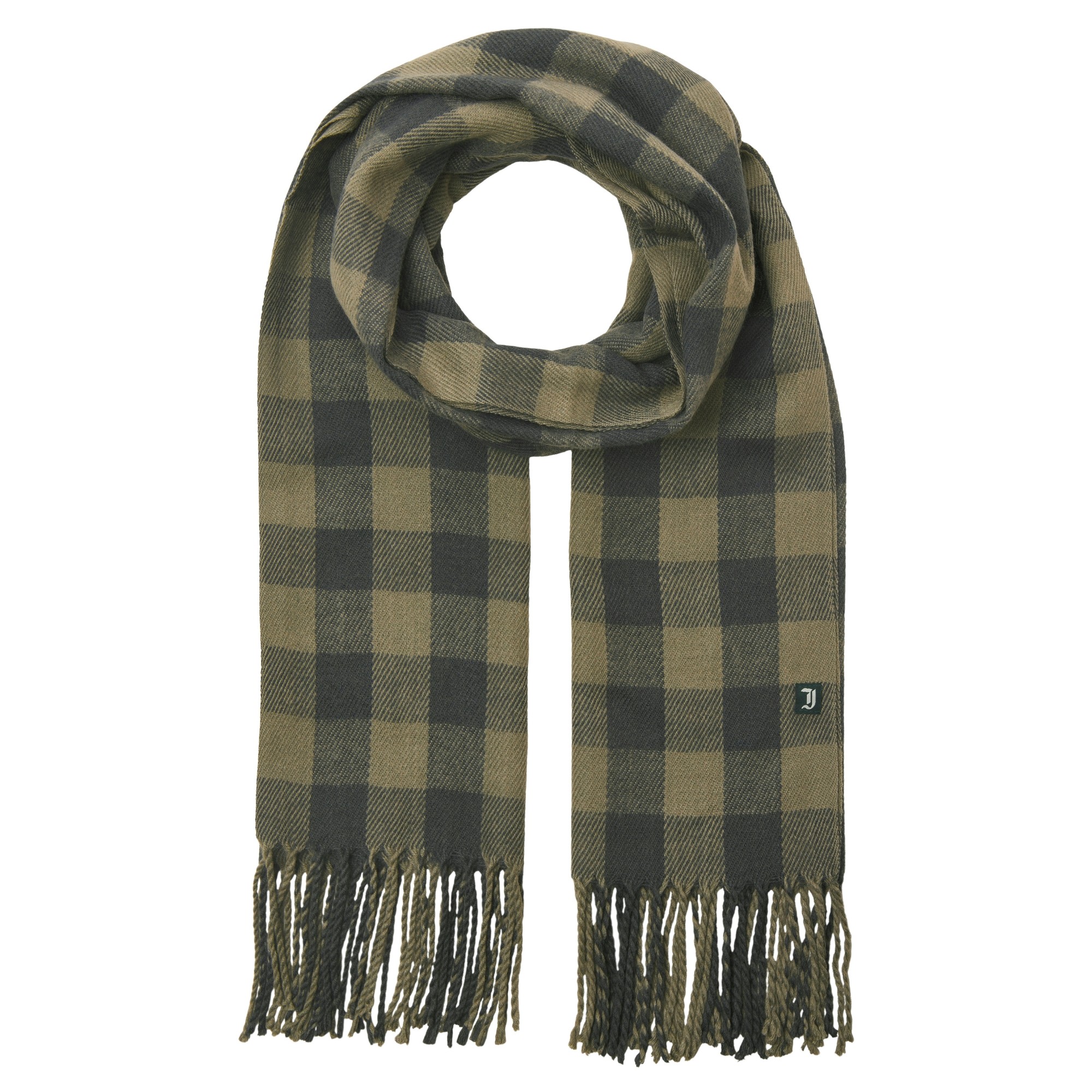 JACK & JONES Šalikas vyrams, Pilka, Lint check scarf 1