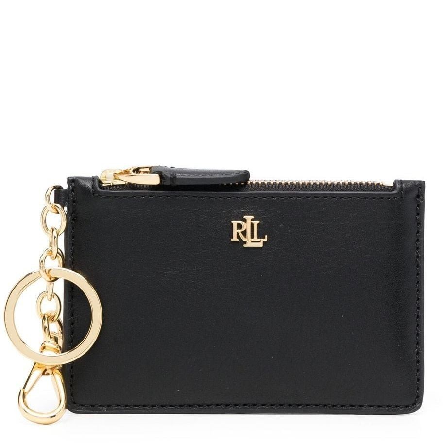 LAUREN RALPH LAUREN Piniginė moterims, Juoda, Zip card case 1