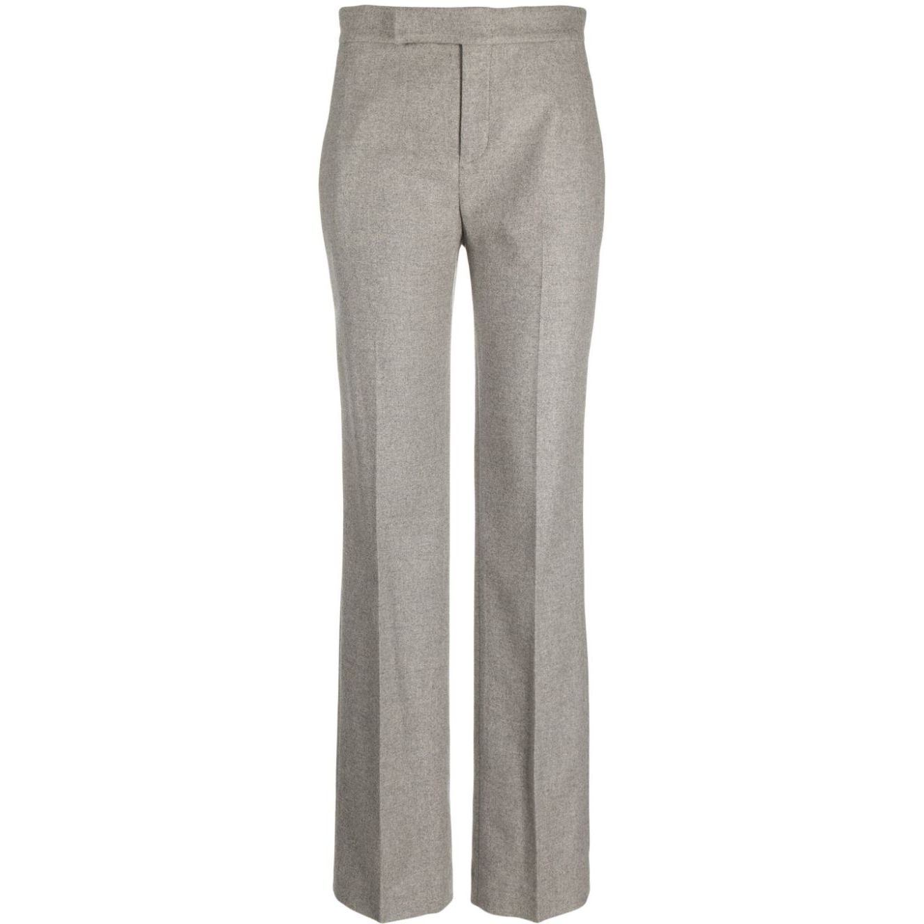 RALPH LAUREN Laisvalaikio kelnės moterims, Pilka, Alecia full length flat front