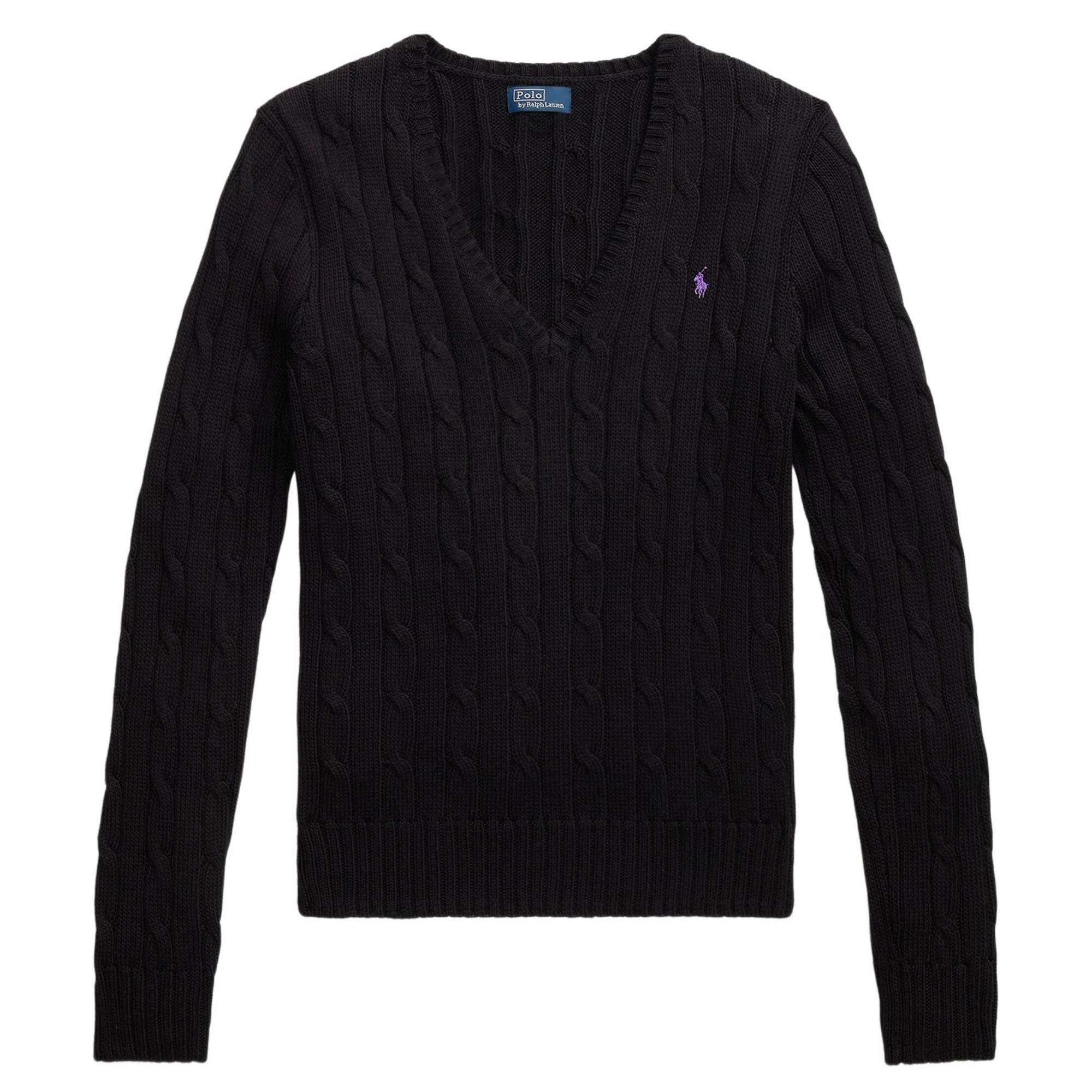 POLO RALPH LAUREN Megztinis moterims, Juoda, Kimberly pullover 1