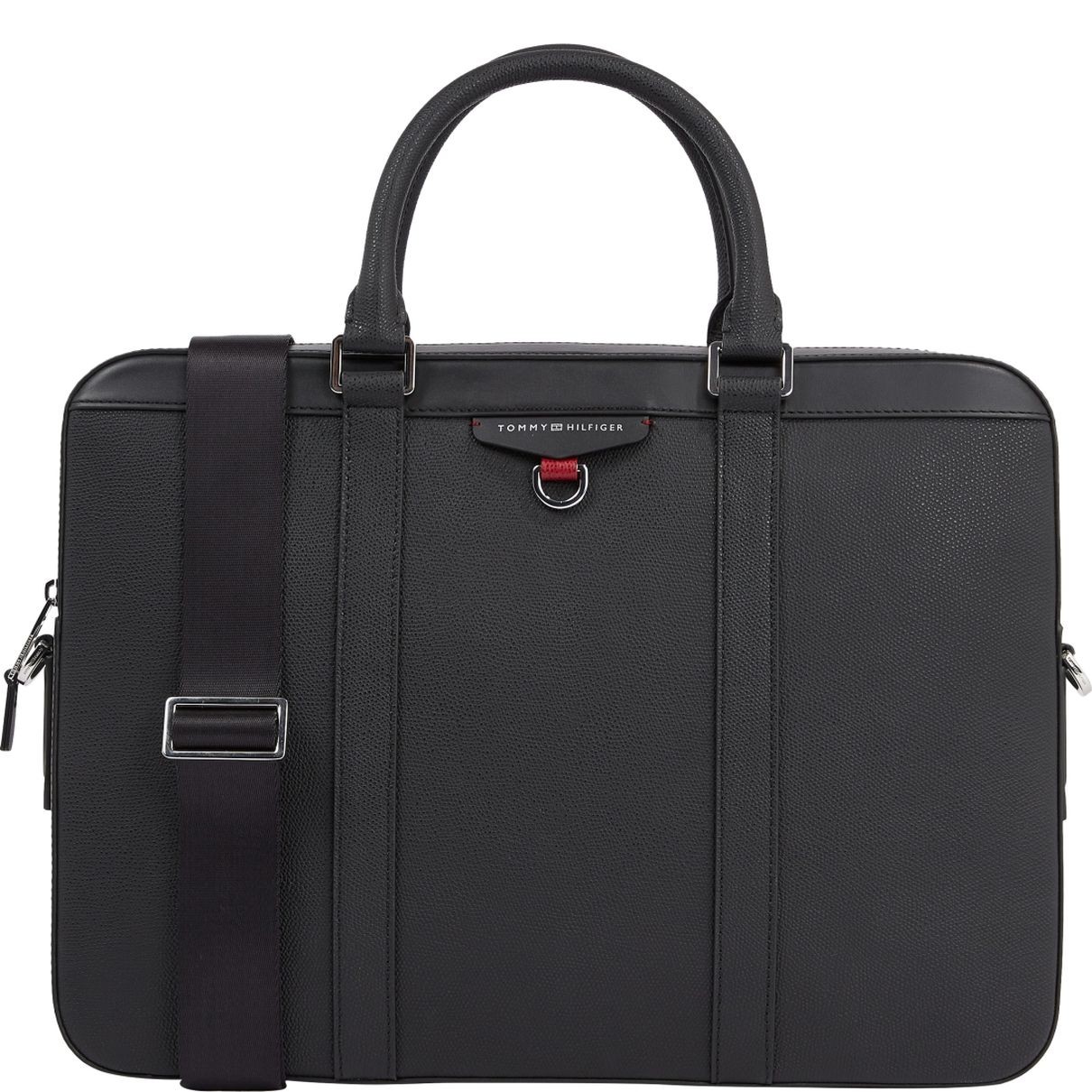 TOMMY HILFIGER Dėklas kompiuteriui vyrams, Juoda, Structured laptop bag 1