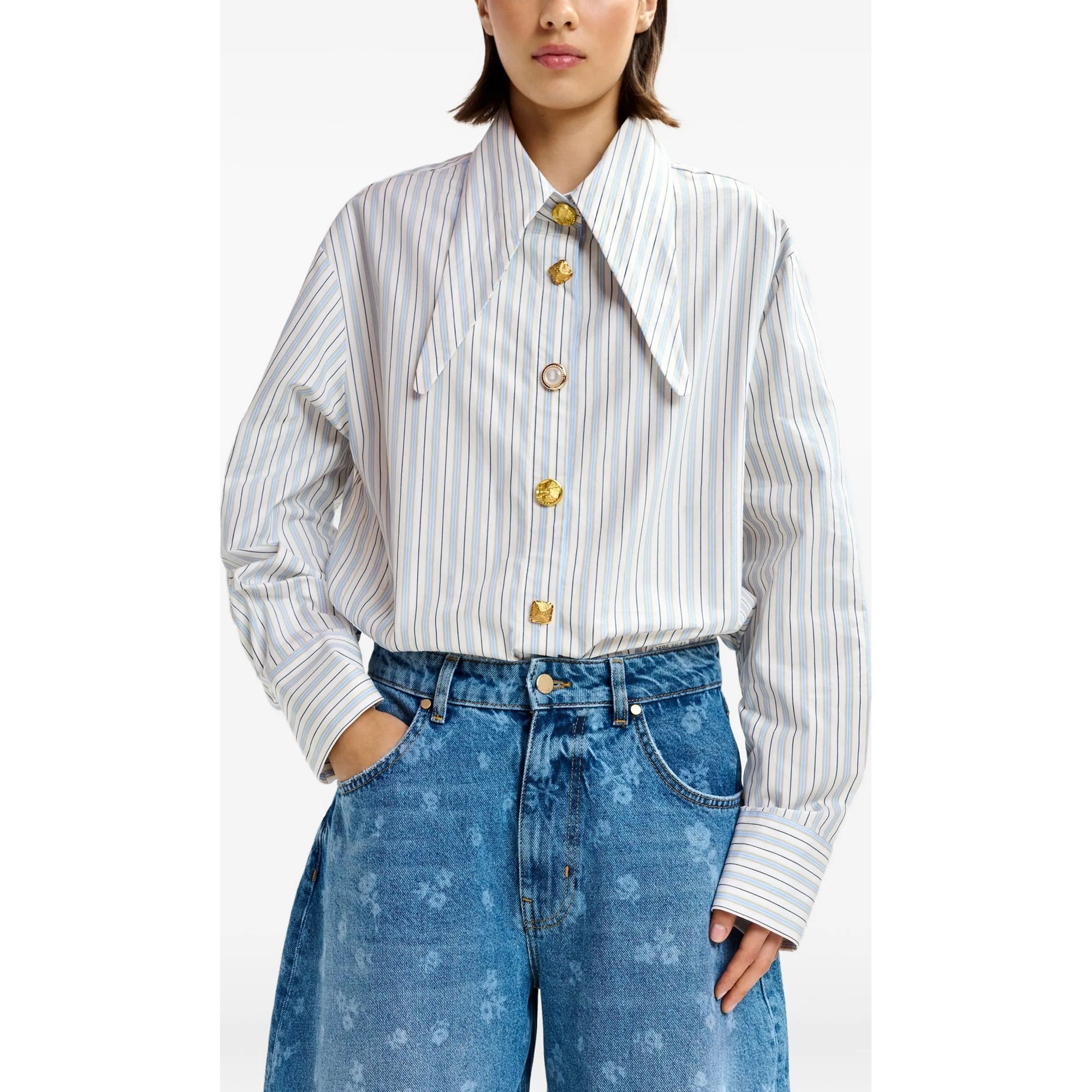 ESSENTIEL ANTWERP Marškiniai ilgomis rankovėmis moterims, Marga, 1 pointy collar shirt 3