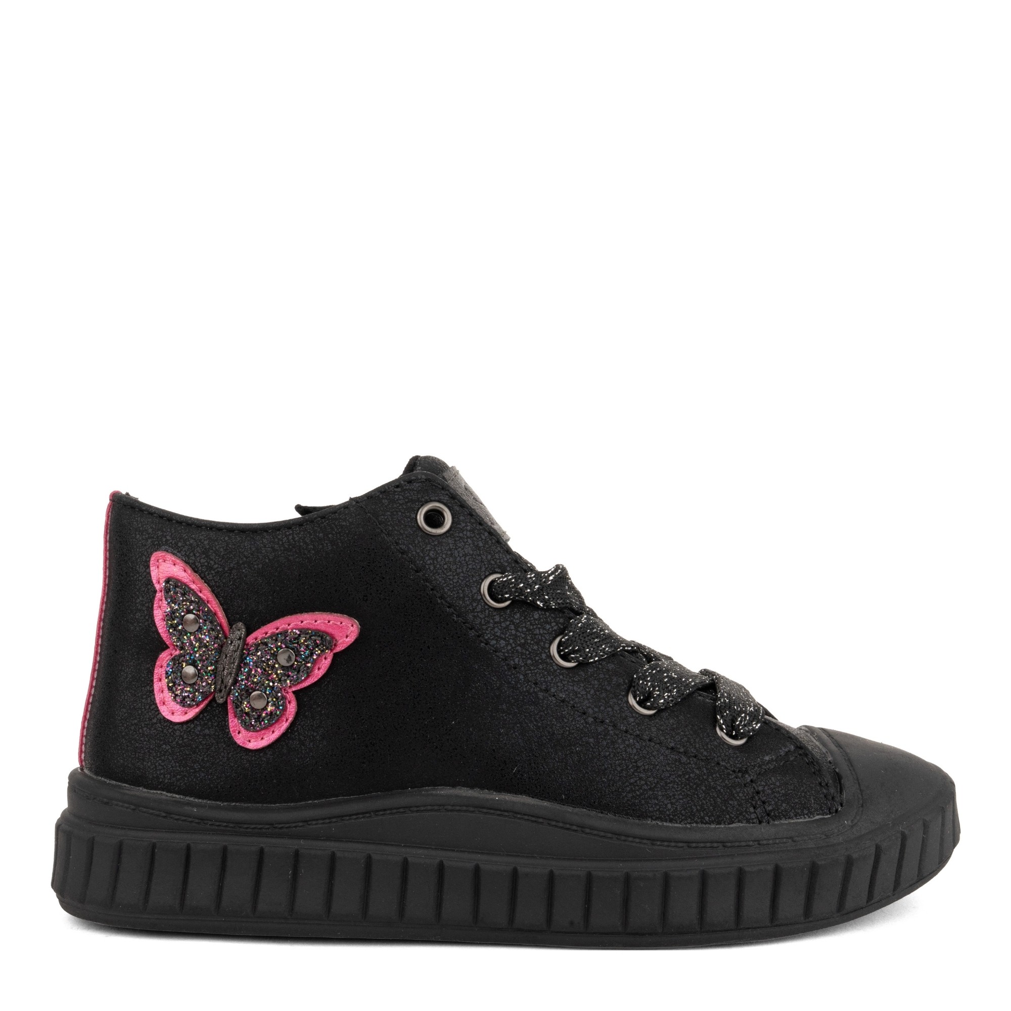 CORTINA Aulinukai mergaitėms, Juoda, Girls Kids Sneakers High 2