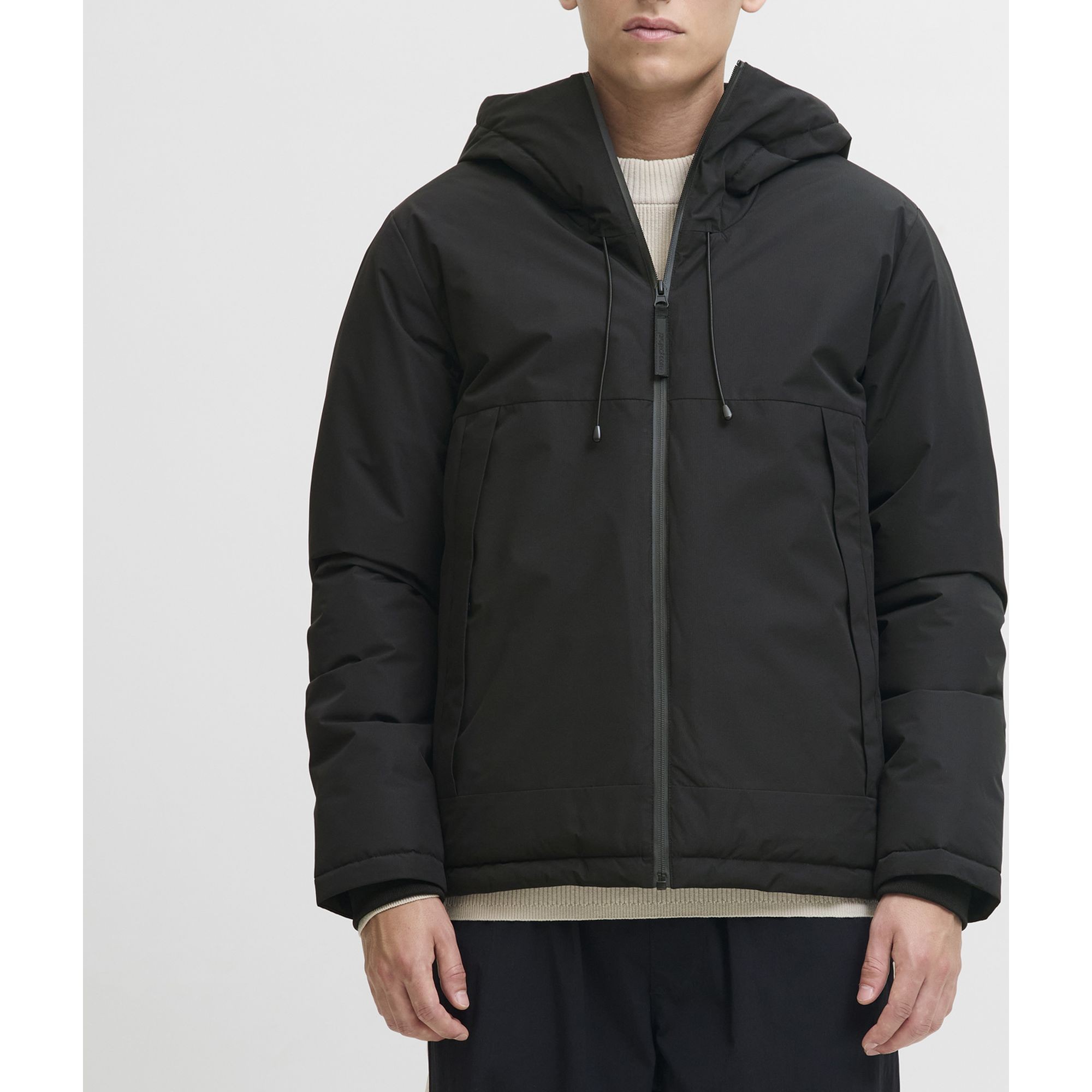 JACK & JONES Pūkinė striukė vyrams, Juoda, Union 2