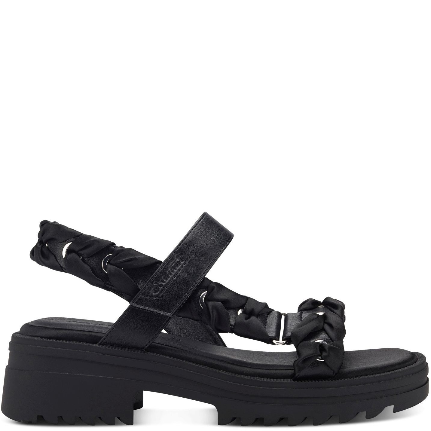 TAMARIS Basutės moterims, Juoda, SANDALS 2