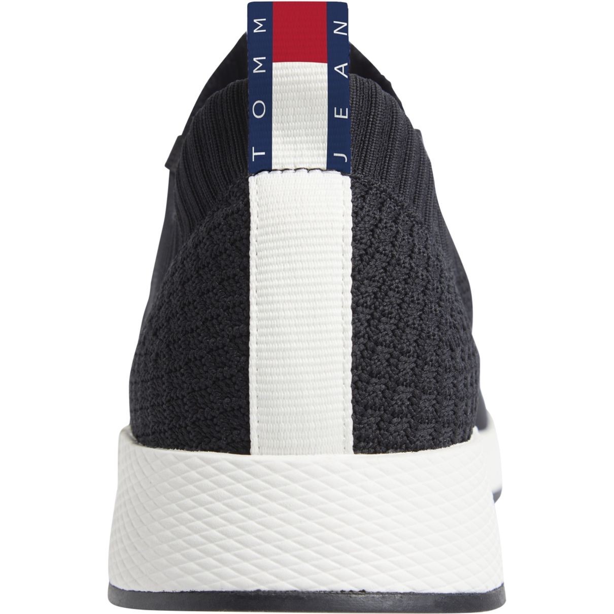 TOMMY JEANS Laisvalaikio bateliai vyrams, Juoda, Elevated knitted leisure 4