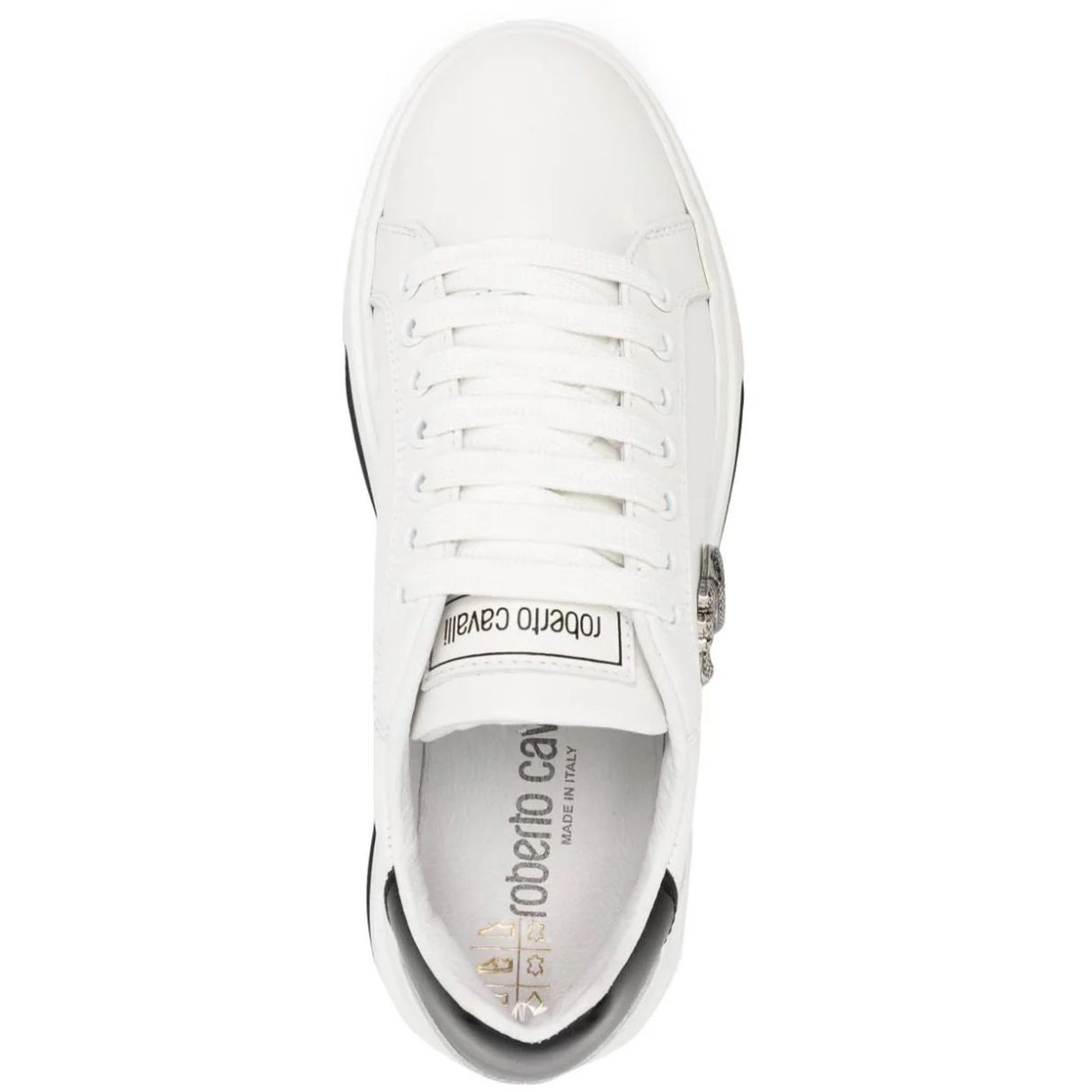 ROBERTO CAVALLI Laisvalaikio bateliai moterims, Balta, Sneakers 4