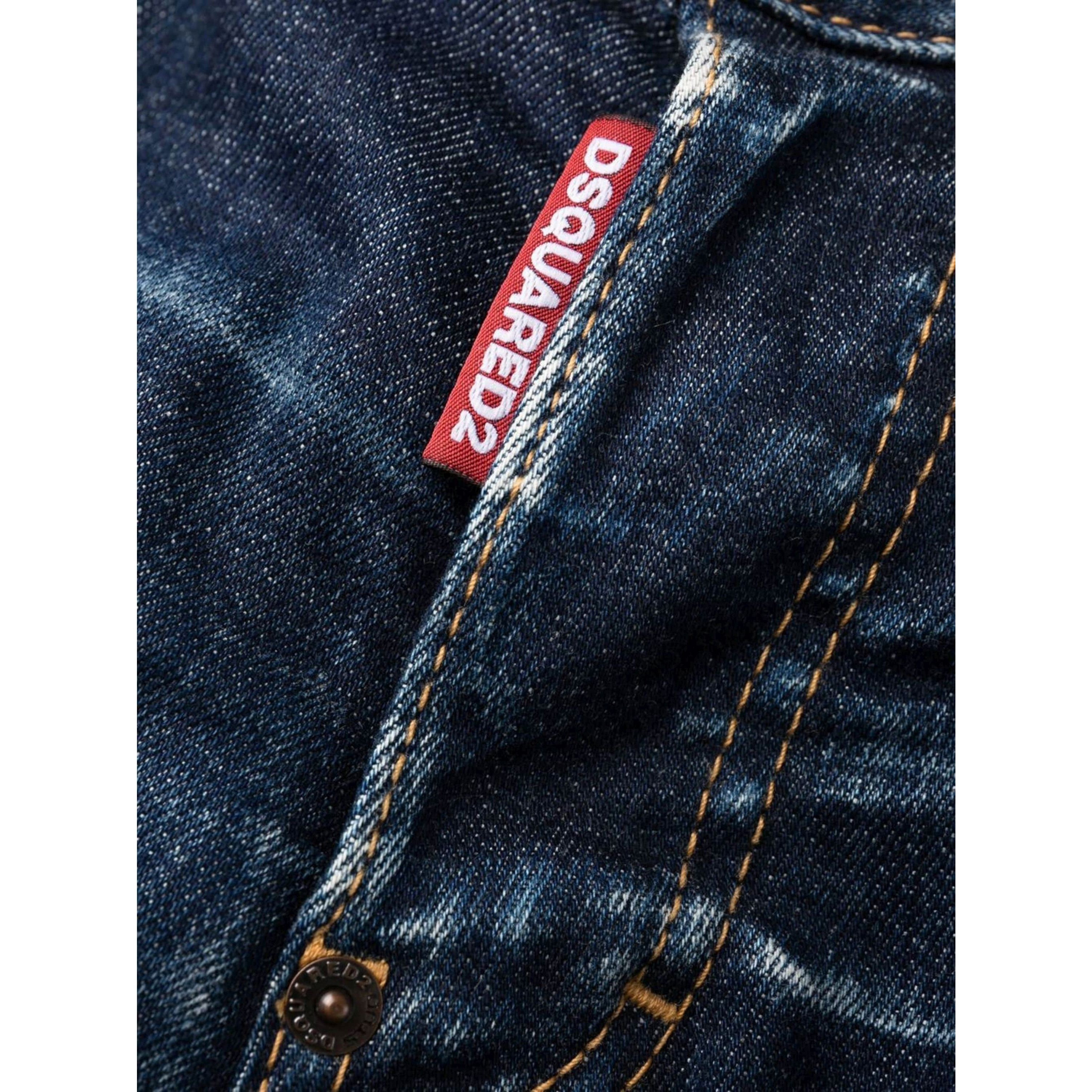 DSQUARED2 Aptempti džinsai vyrams, Mėlyna, Pants 5 pockets 2