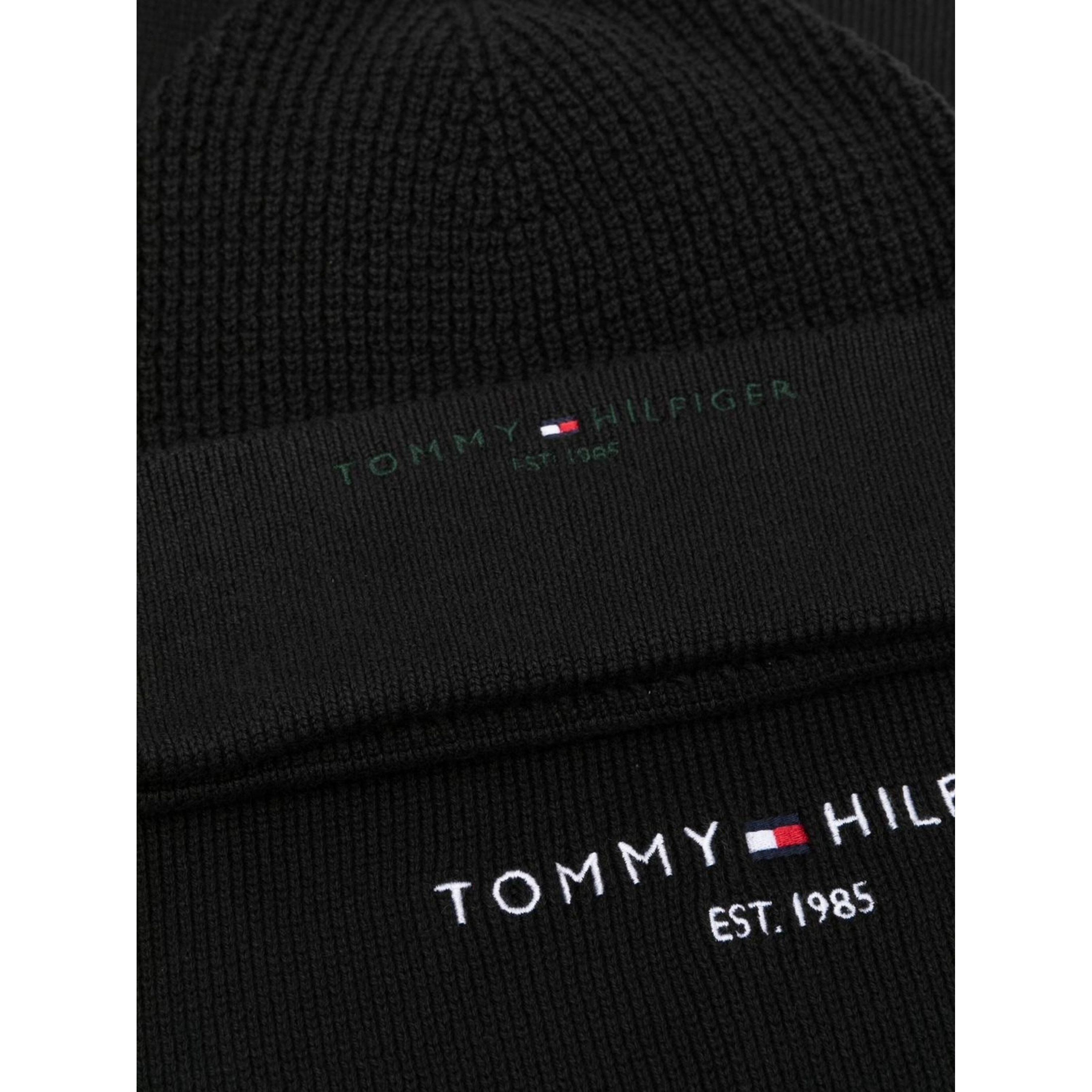 TOMMY HILFIGER Rinkinys vyrams, Juoda, HORIZON SCARF & BEANIE GP 2