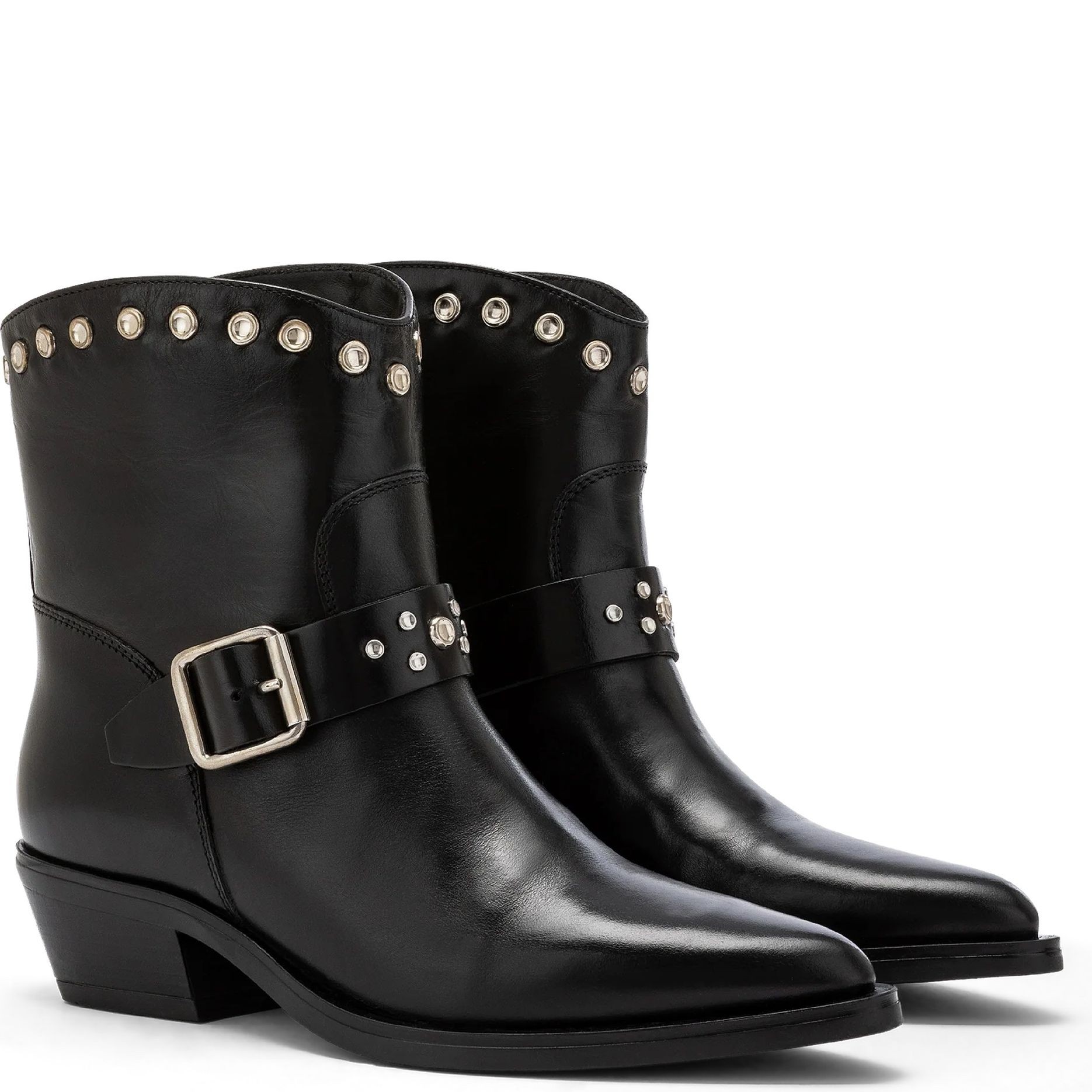 CARMENS Aulinukai moterims, Juoda, Kelly stud booties 1