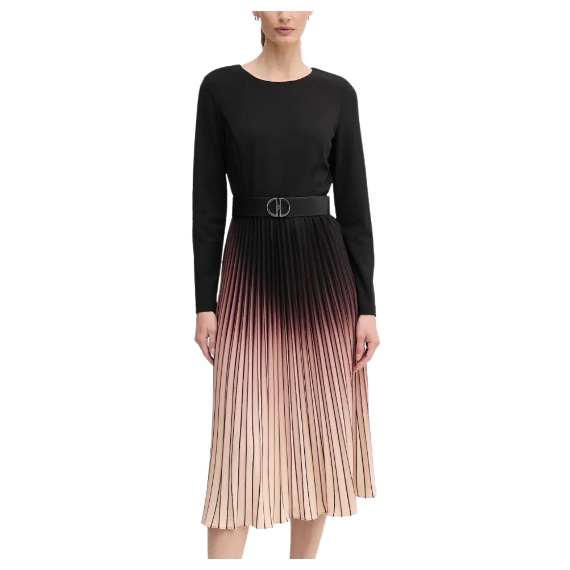 DKNY Midi suknelė moterims, Marga, L/s ombre sunburst p 1