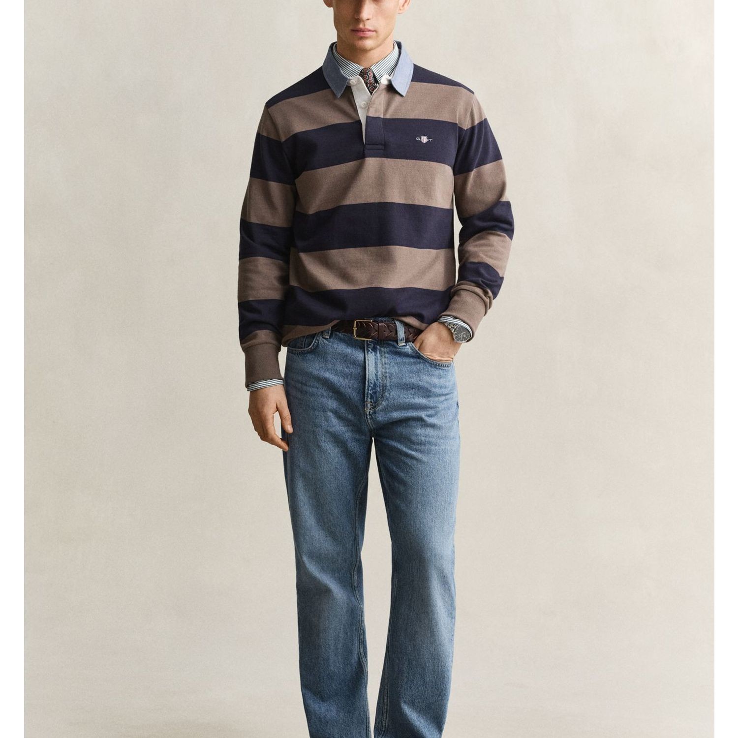 GANT Polo marškiniai ilgos rank. vyrams, Marga, Classic heavy rugger 4