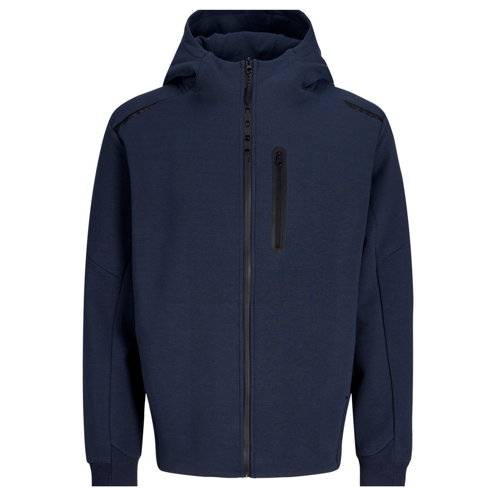 JACK & JONES Lengva striukė vyrams, Mėlyna, Fudion full zip 1