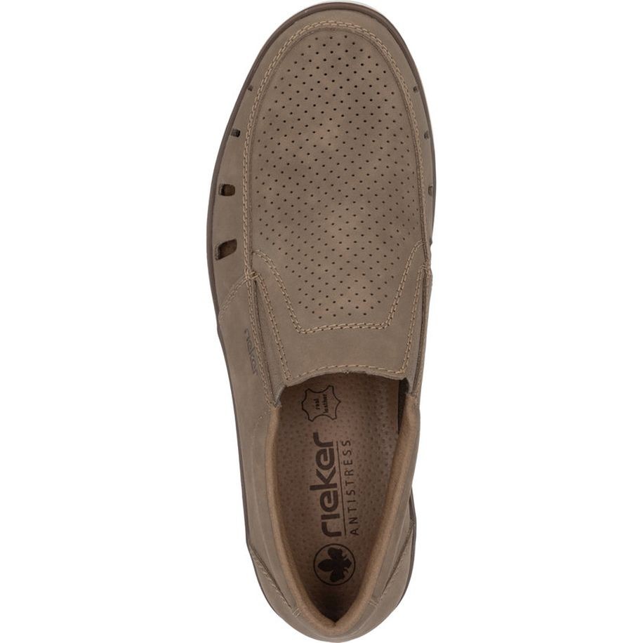 RIEKER Loaferiai vyrams, Ruda, Slipper 5