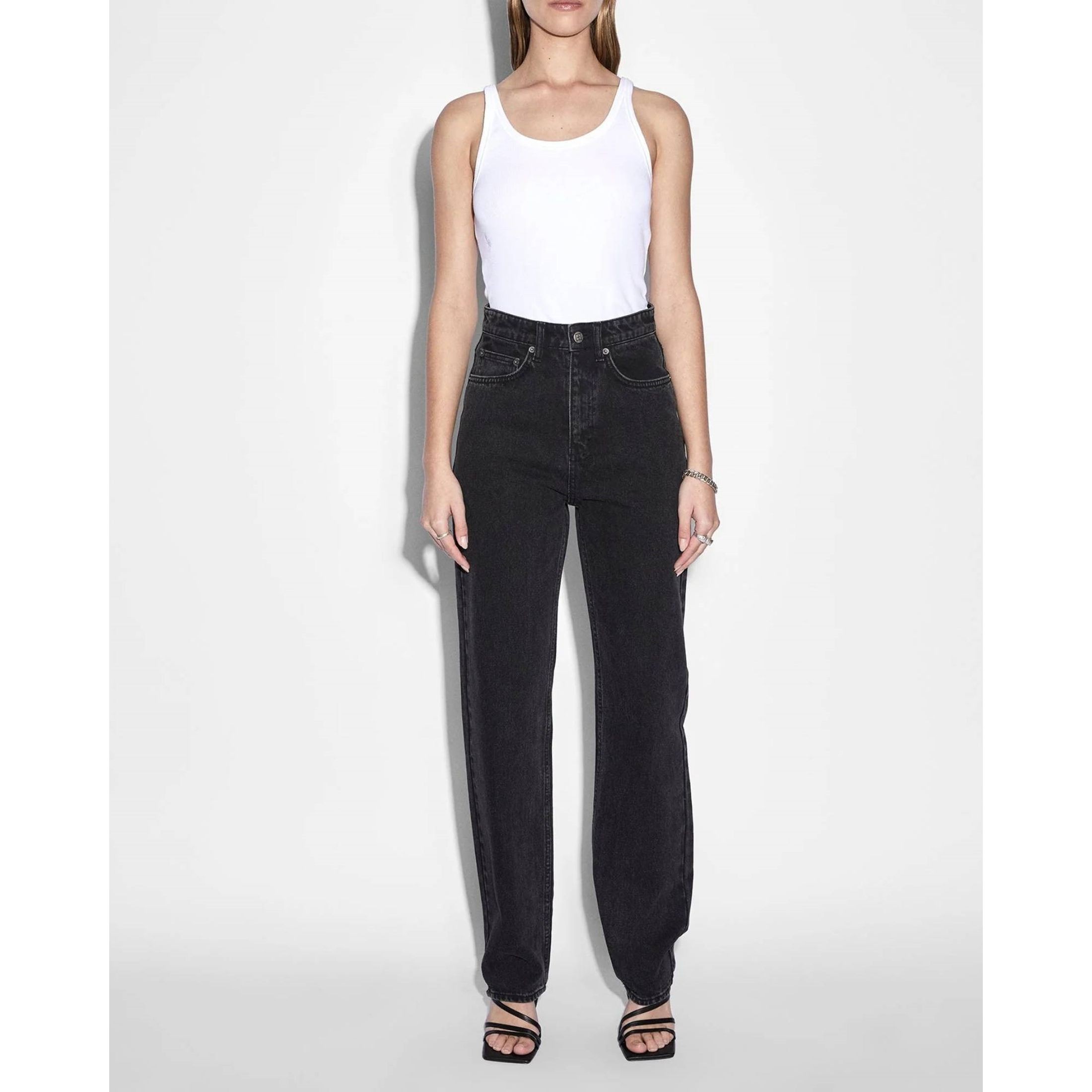 KSUBI Tiesūs džinsai -moterims, Juoda, Playback noir straight jeans 4