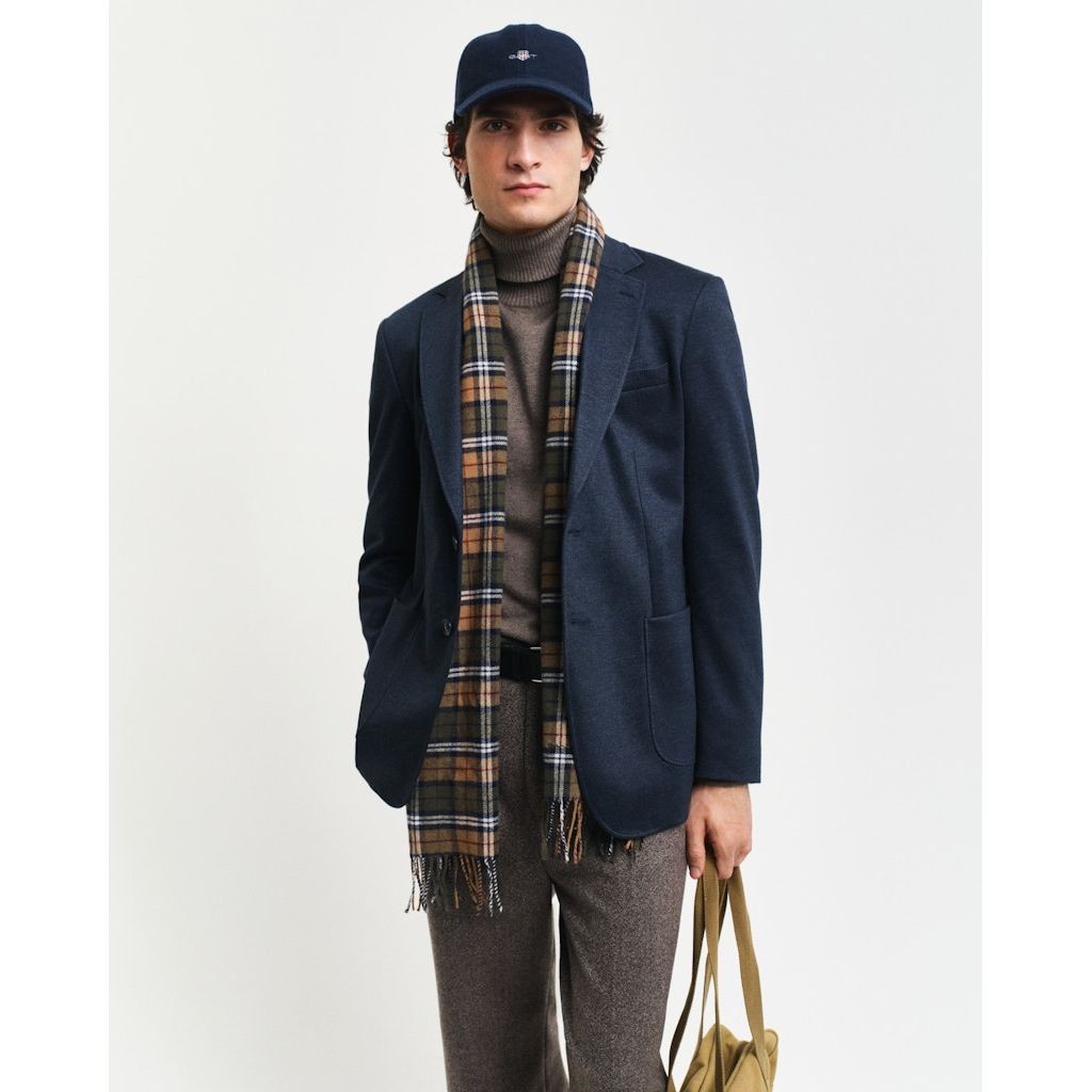 GANT Švarkas vyrams, Mėlyna, Slim two-toned twill blazer 2