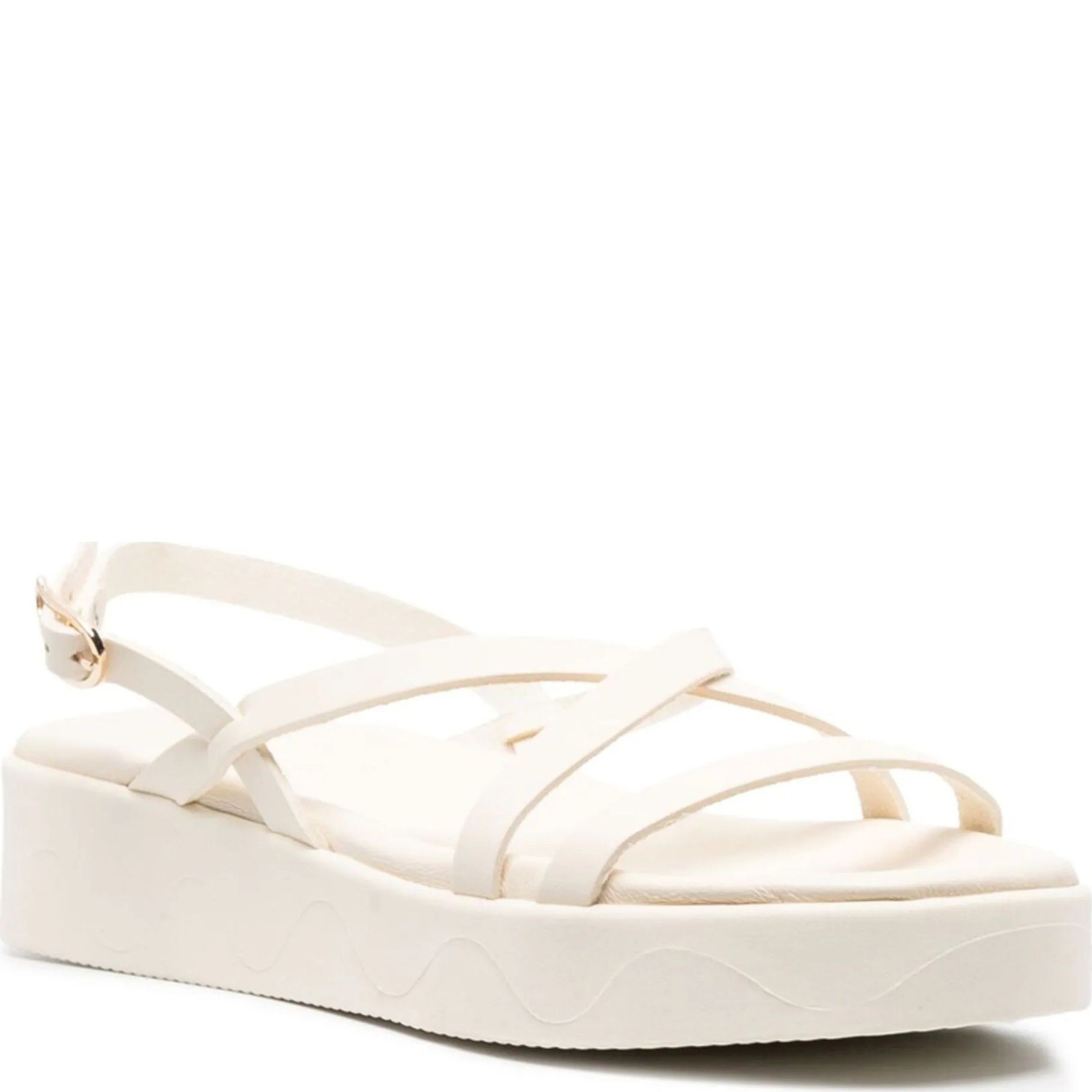 ANCIENT GREEK SANDAL Basutės moterims, Balta, Silia vachetta  sandals 1