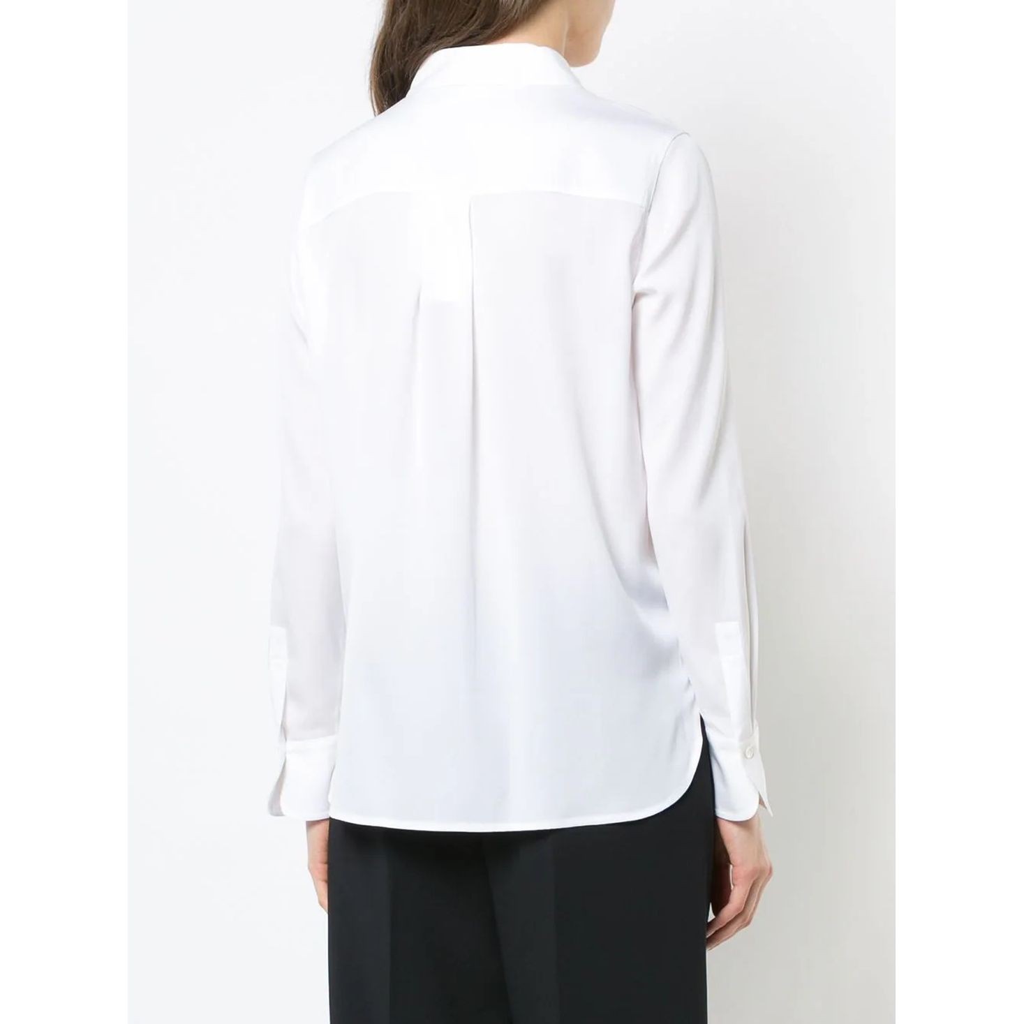 VINCE Marškiniai ilgomis rankovėmis moterims, Balta, Slim fitted blouse 3