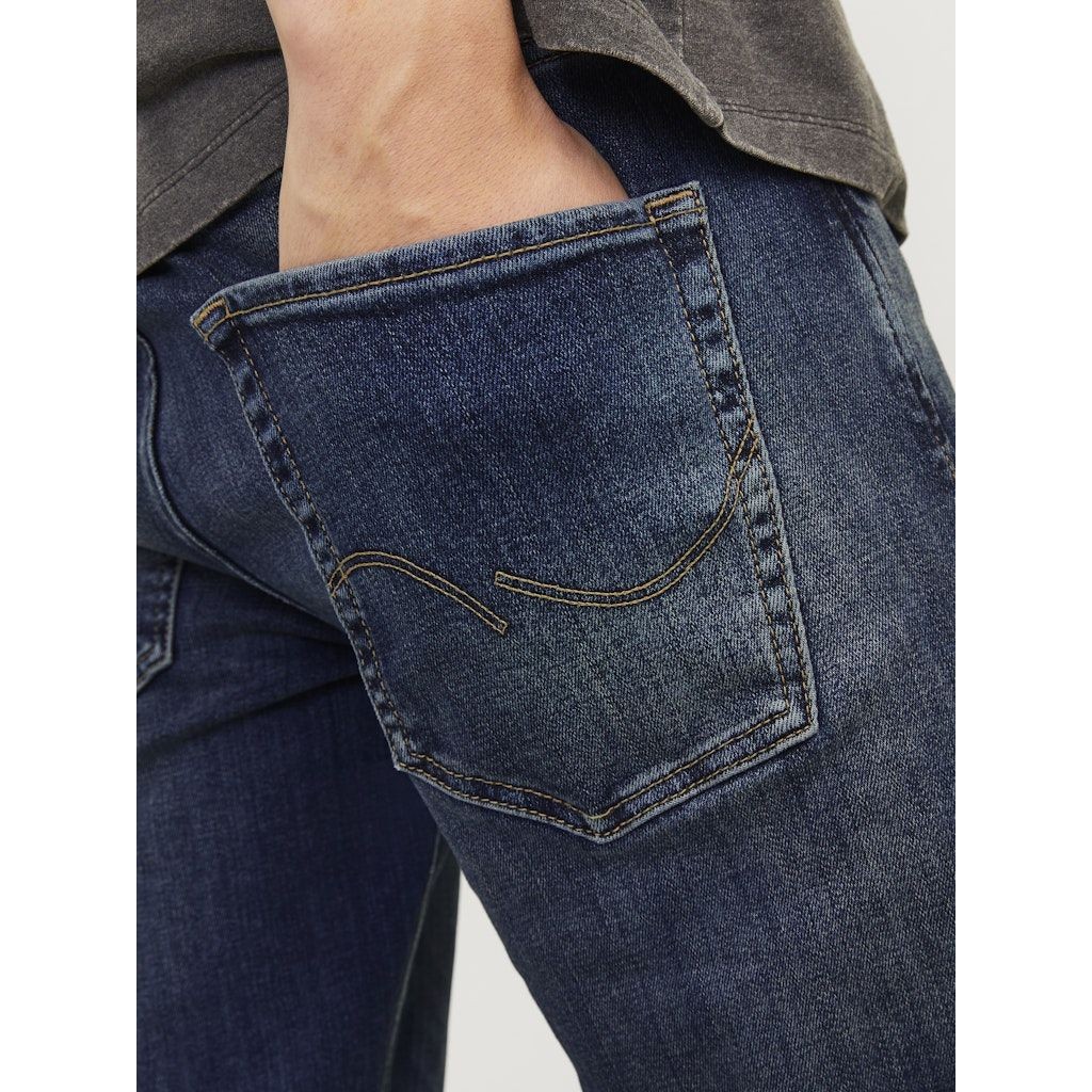 JACK & JONES Aptempti džinsai vyrams, Mėlyna, Mike original 6