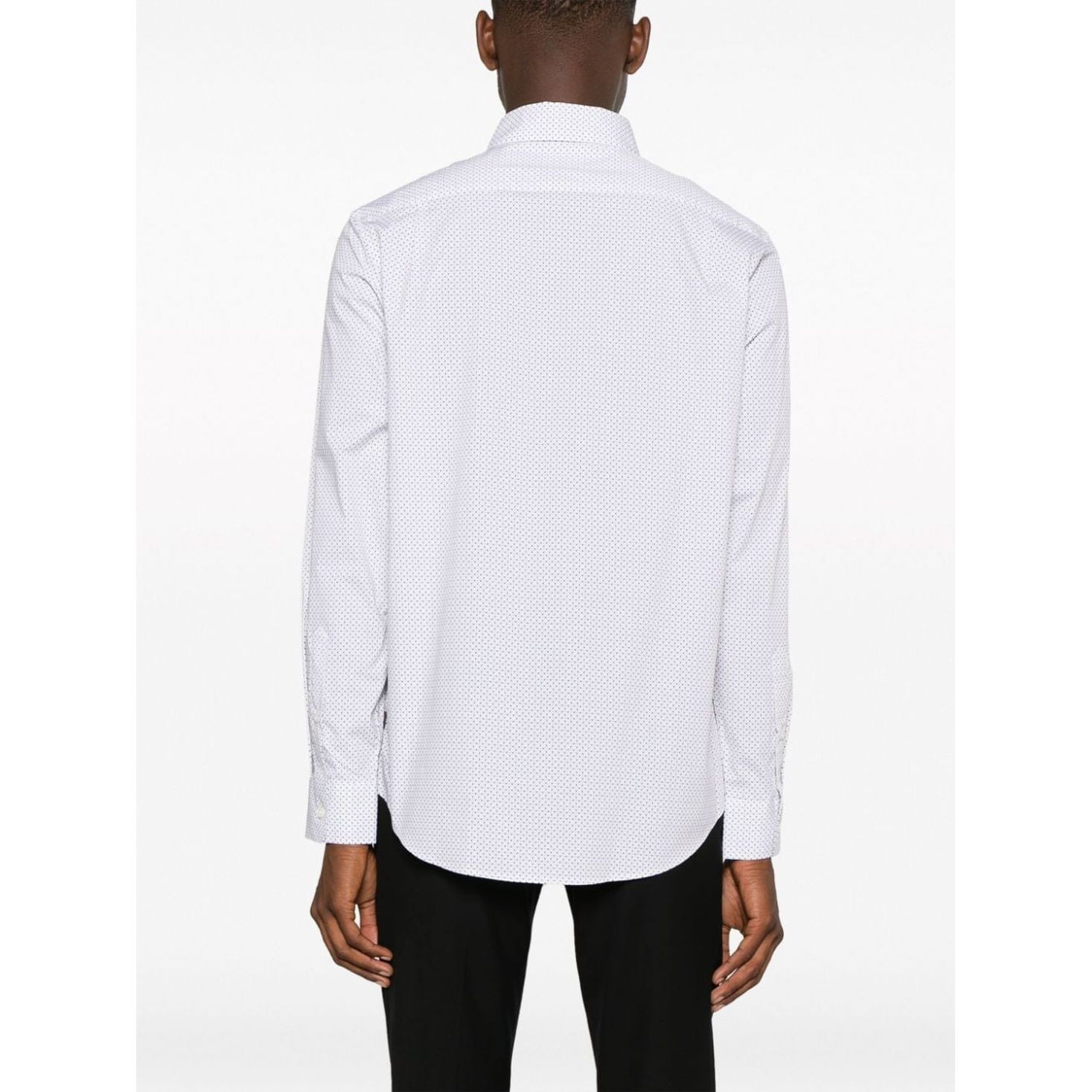 MICHAEL KORS Marškiniai ilgomis rankovėmis vyrams, Balta, Ls spread mosaic star shirt 4