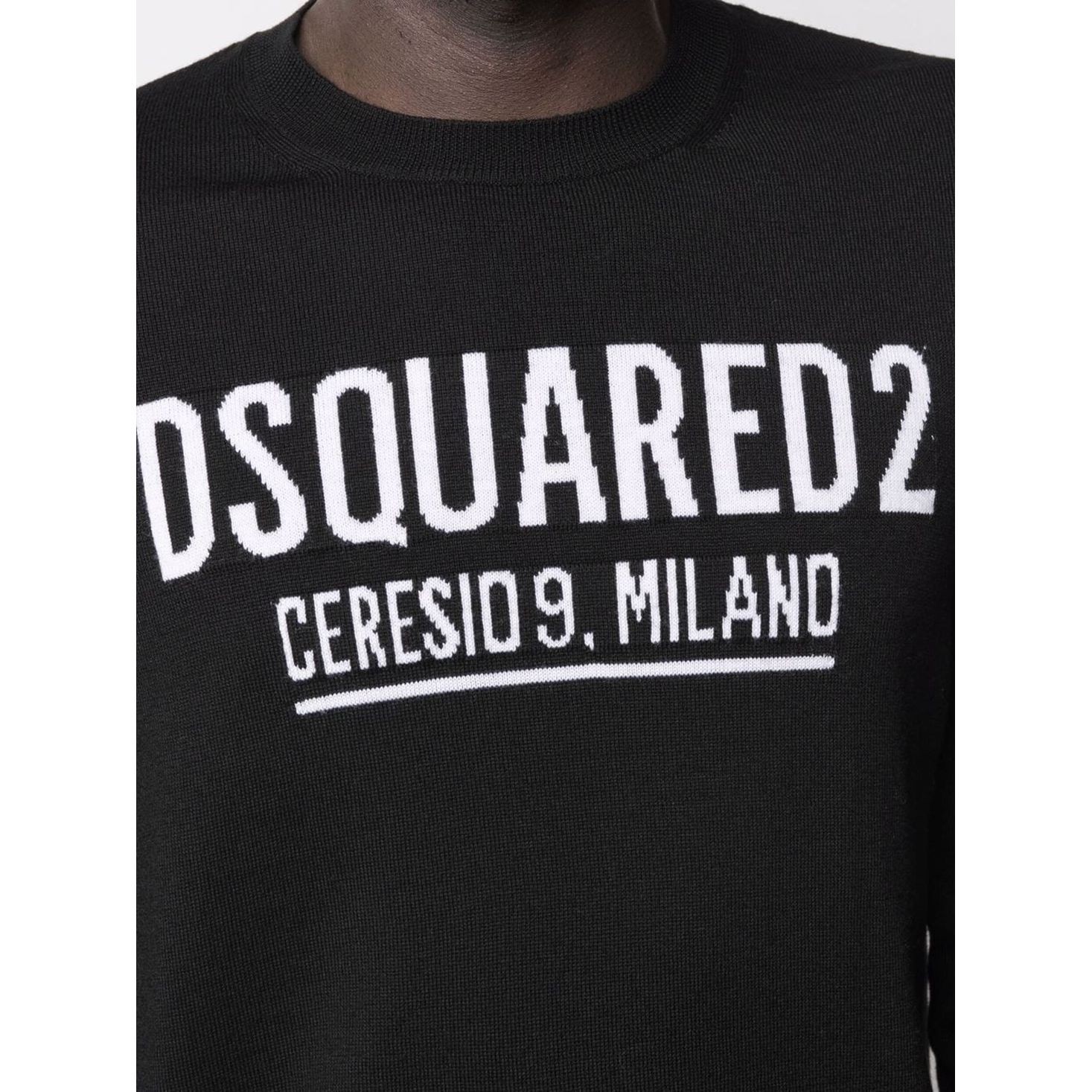 DSQUARED2 Megztinis vyrams, Juoda, PULLOVER 4