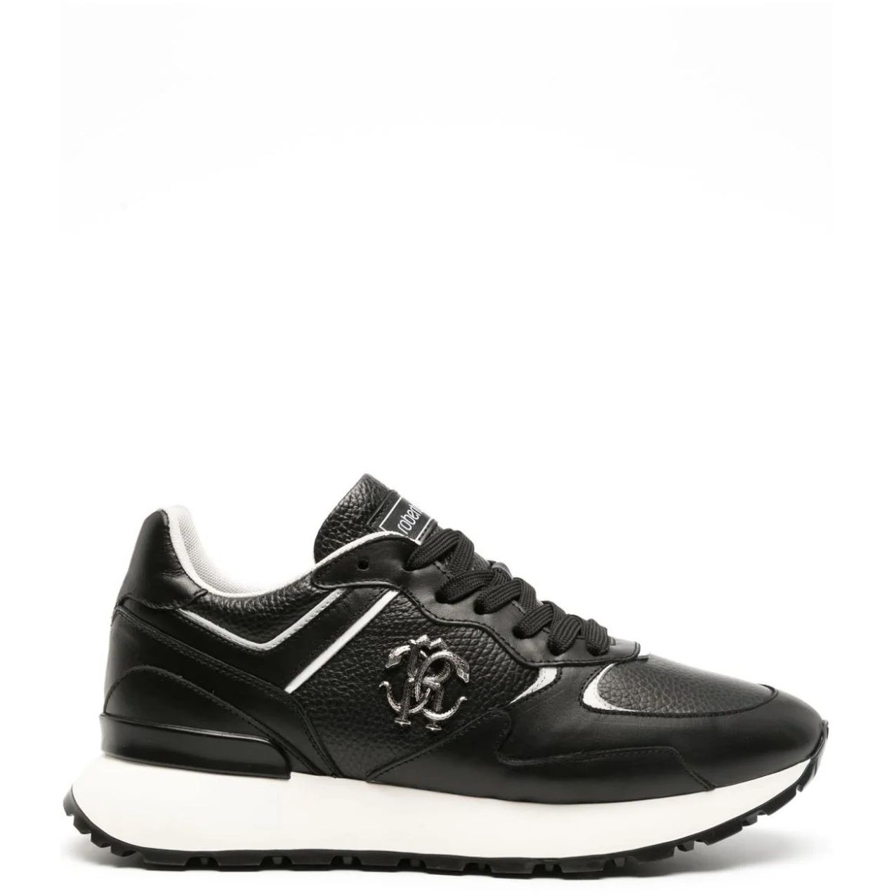 ROBERTO CAVALLI Laisvalaikio bateliai vyrams, Juoda, Sneakers 2