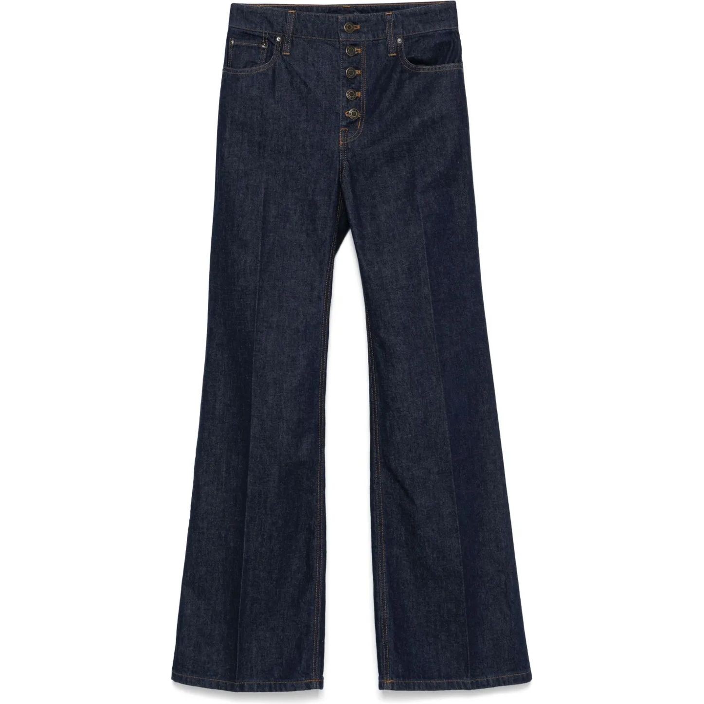 LAUREN RALPH LAUREN Platėjantys džinsai moterims, Mėlyna, Retro flare full length flare