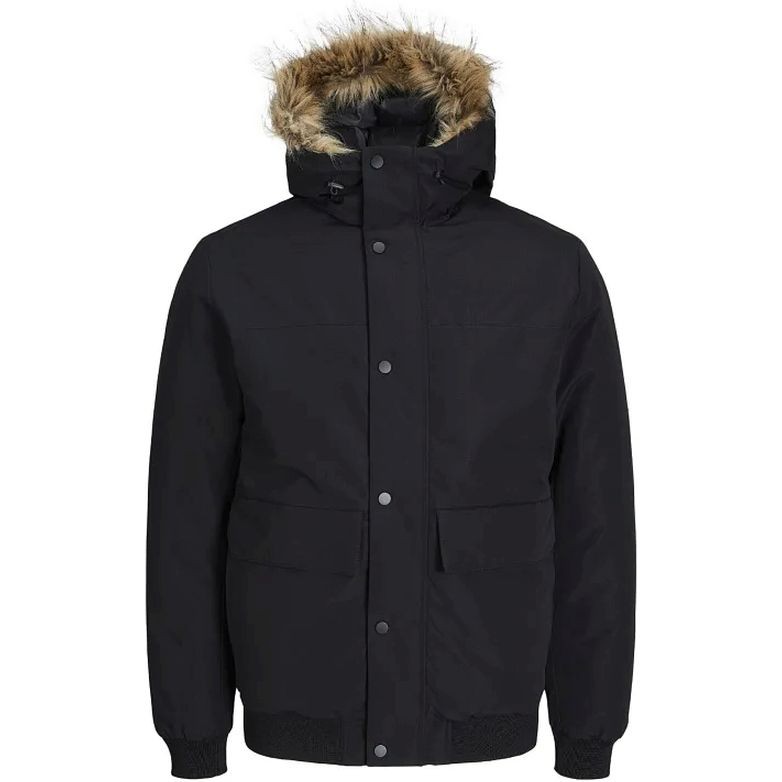 JACK & JONES Striukė vyrams, Juoda, JJCHAMP BOMBER JACKET