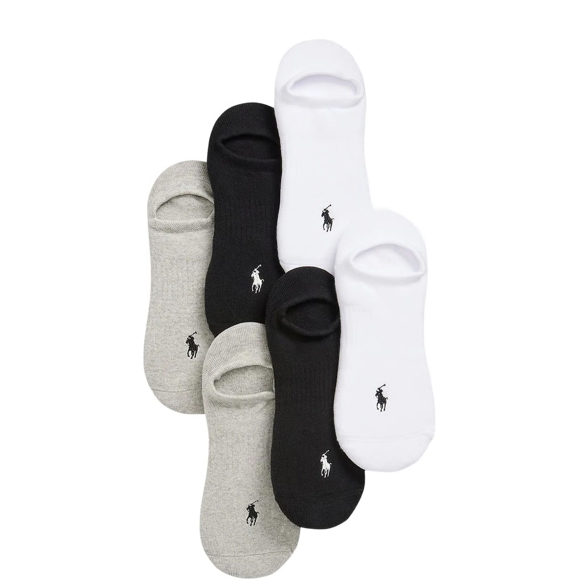 POLO RALPH LAUREN UW Kojinės vyrams, Marga, Perfhigh lin-crew sock-6 pack 3