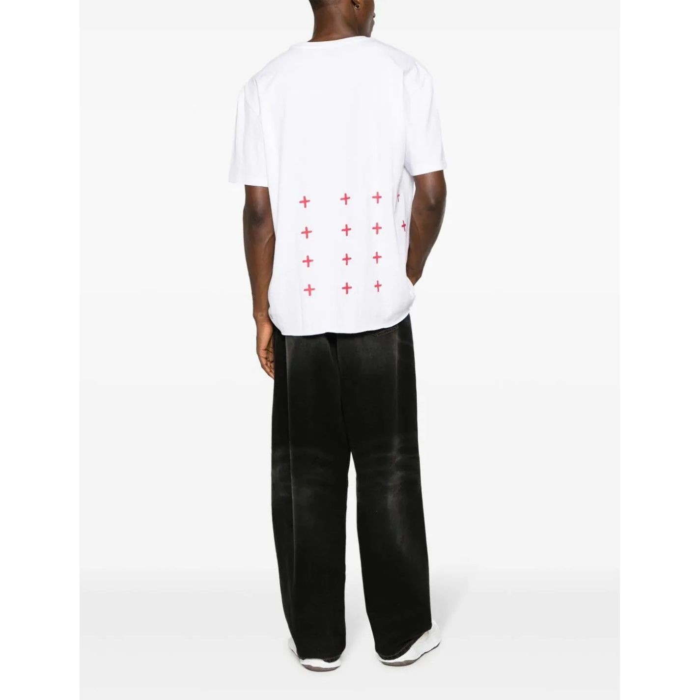 KSUBI Marškinėliai trump. rankovėmis vyrams, Balta, 4x4 biggie ss tee white/red 3