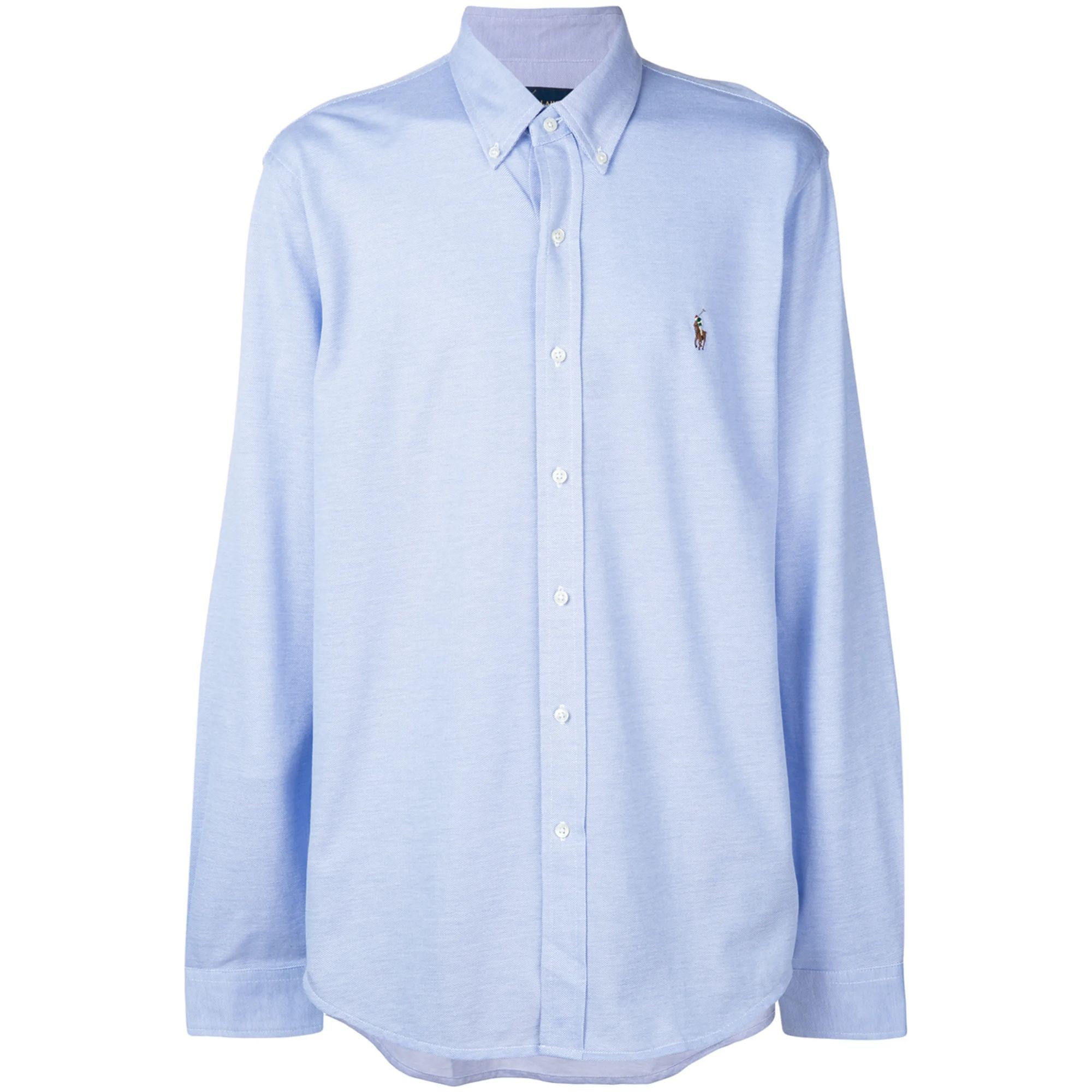 POLO RALPH LAUREN Marškiniai ilgomis rankovėmis vyrams, Mėlyna, Log sleeve shirt 1