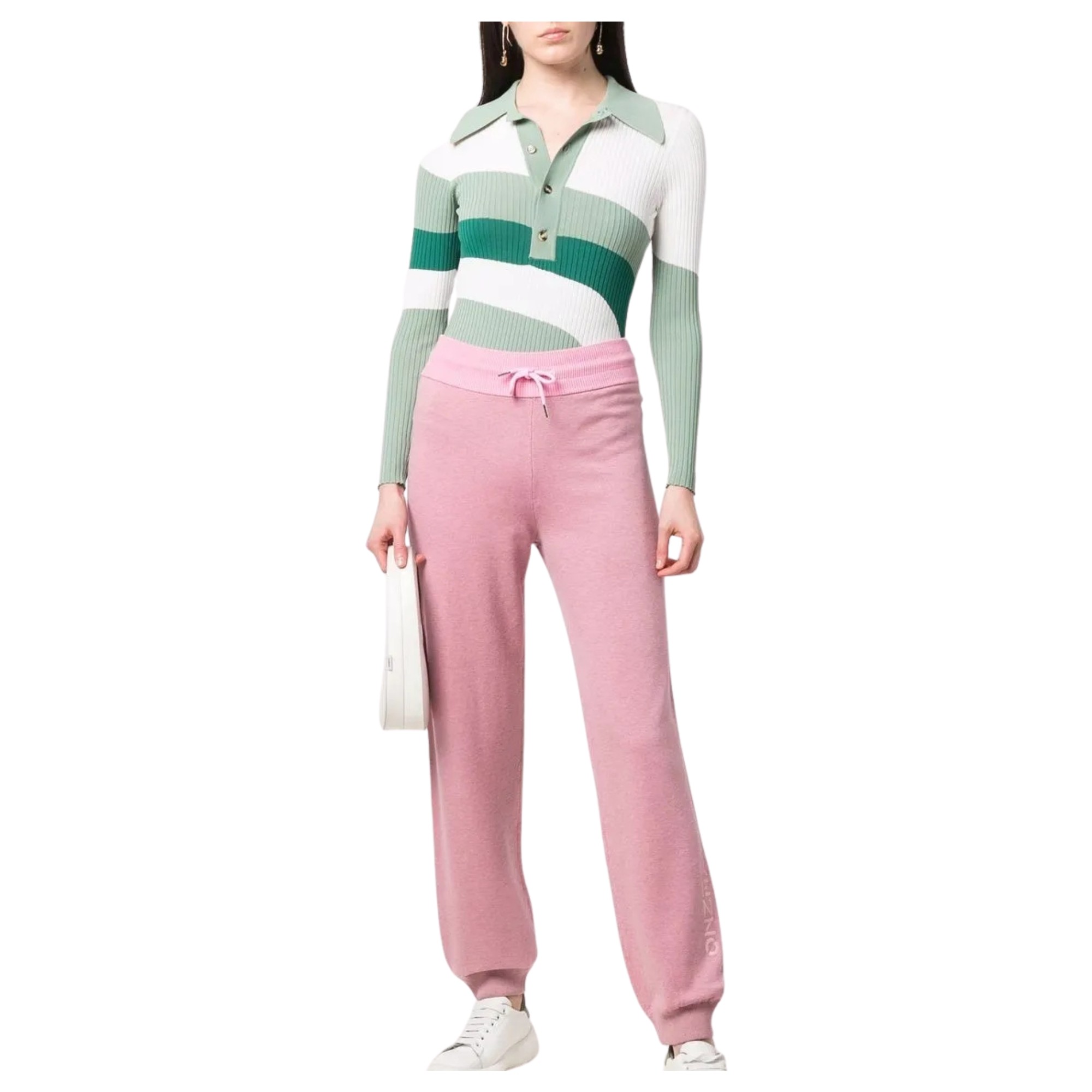 KENZO Kelnės moterims, Rožinė, Pants 2