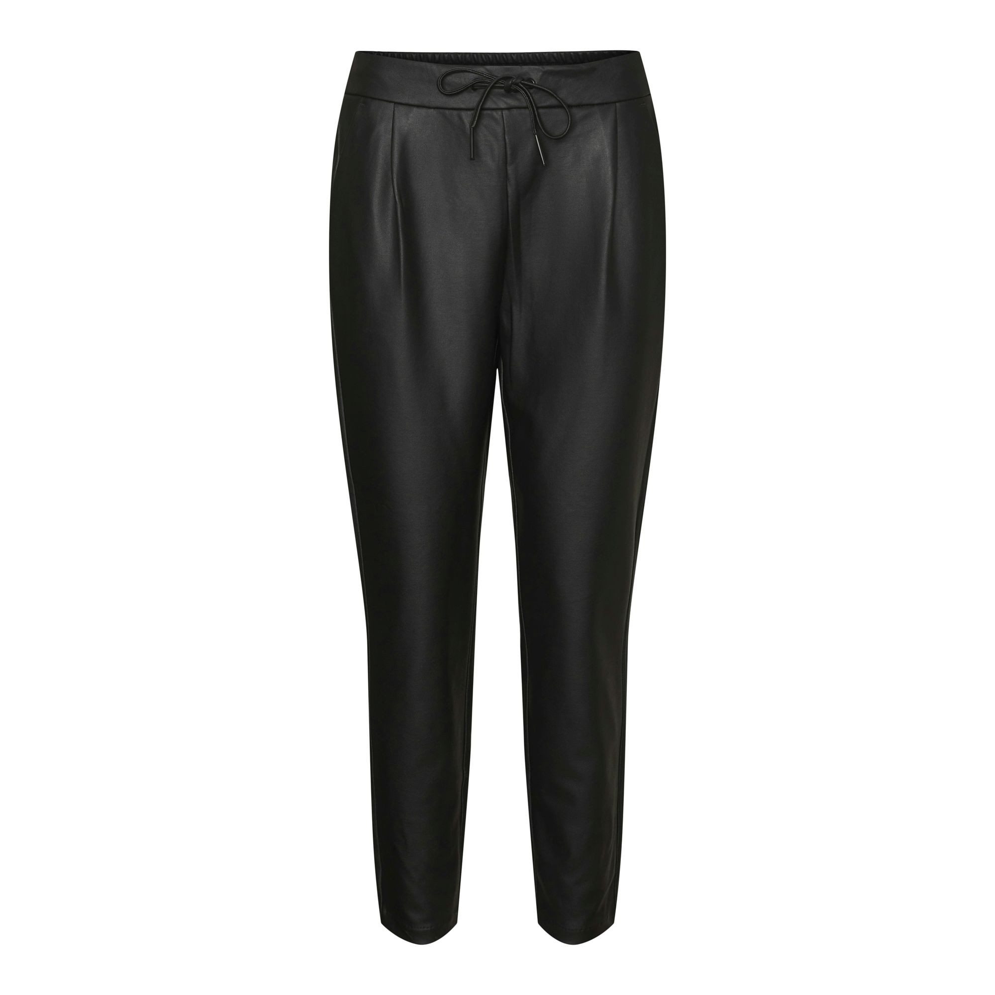 VERO MODA Kelnės moterims, Juoda, VMEVA MW LOOSE STRIN 1