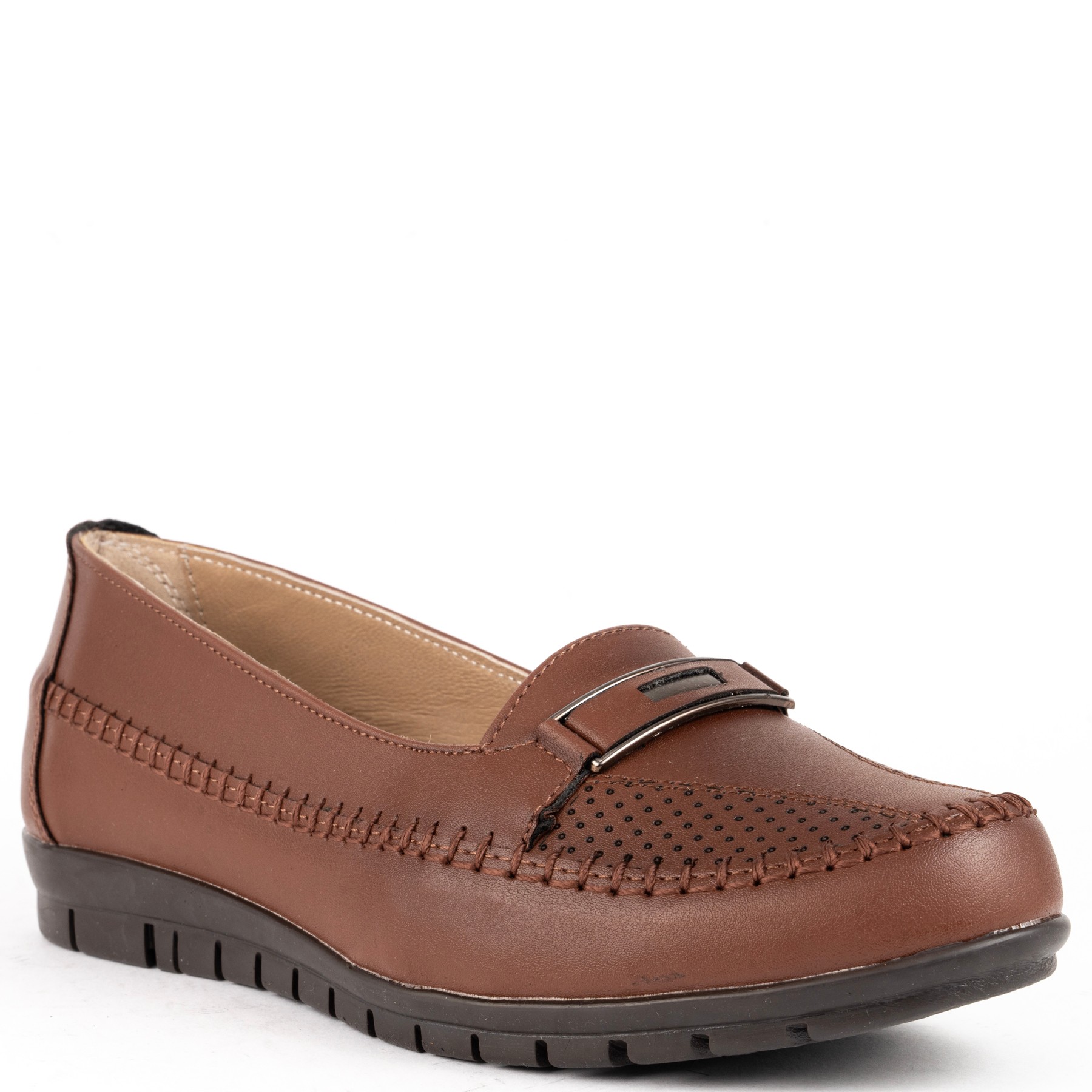 LA CONTE Loaferiai moterims, Ruda, Loafers 25SS 1